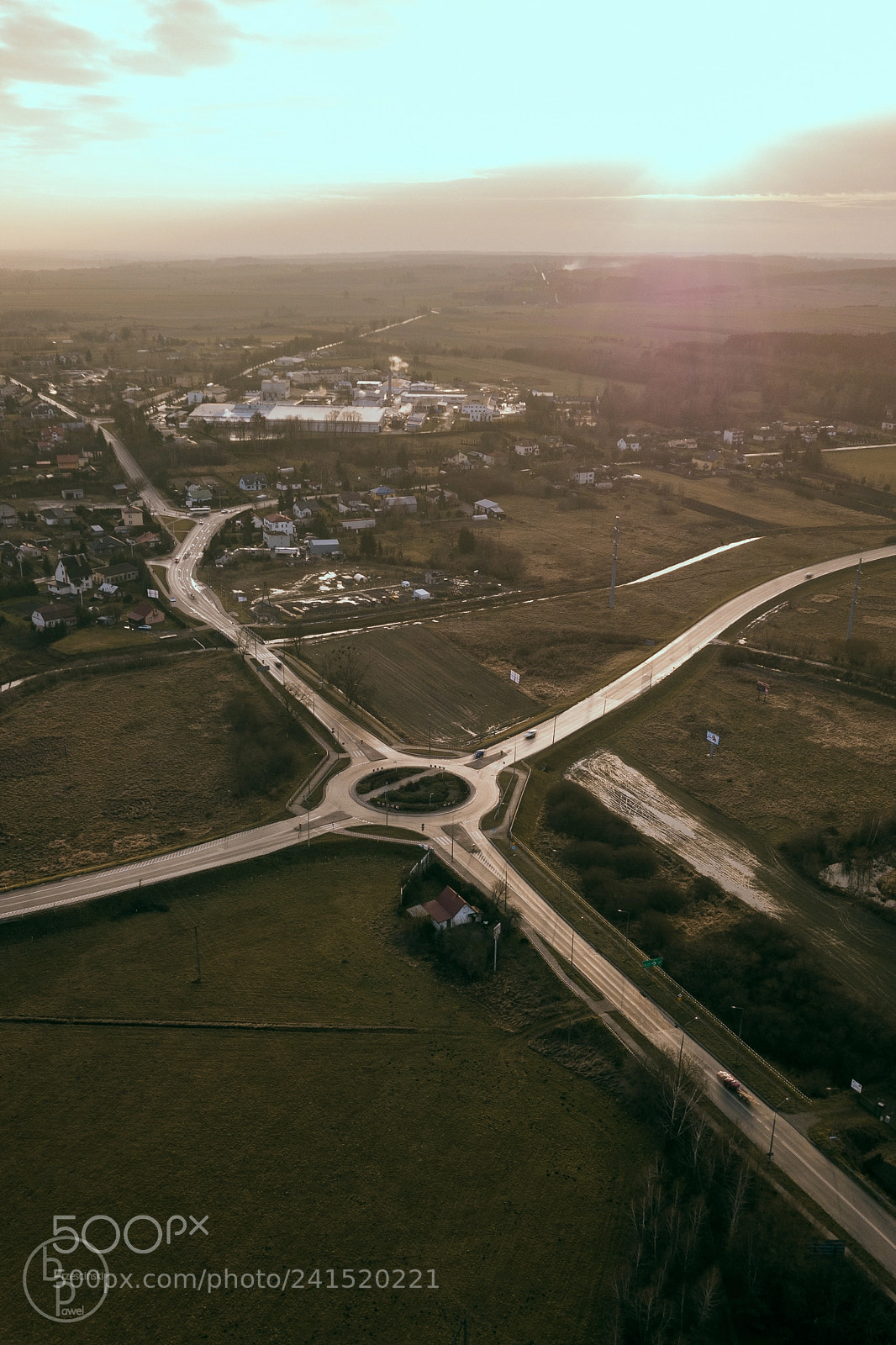 DJI FC220 sample photo. Roundabout photography