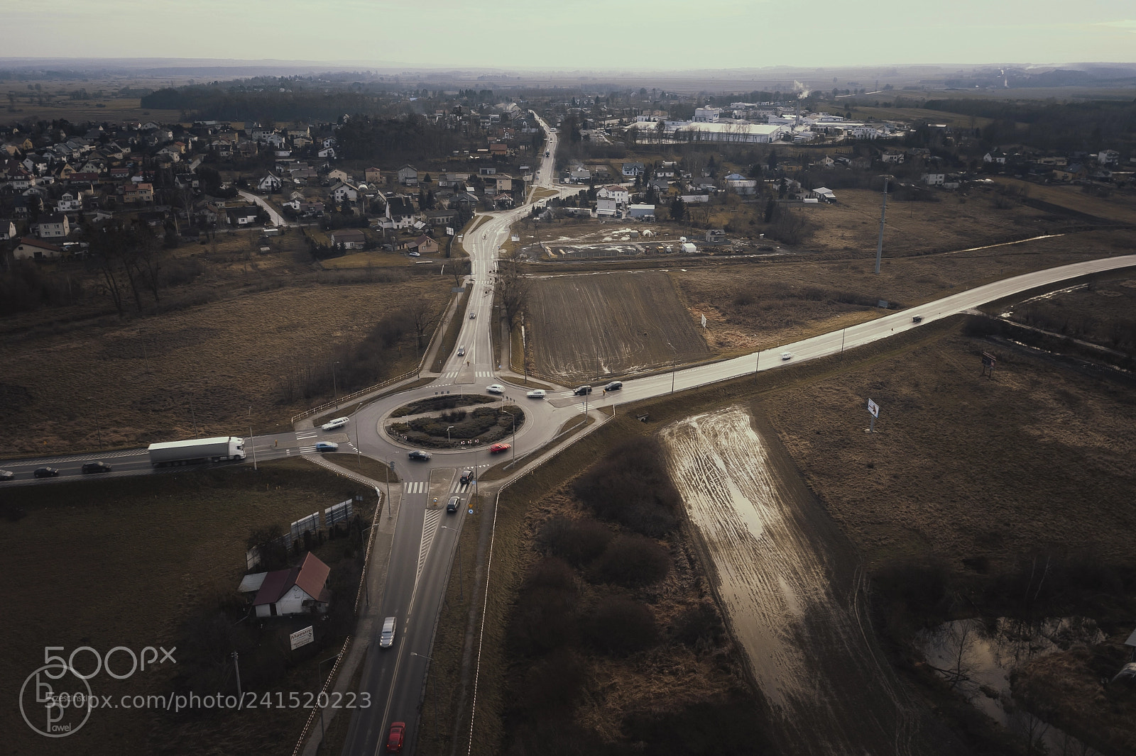 DJI FC220 sample photo. Roundabout photography