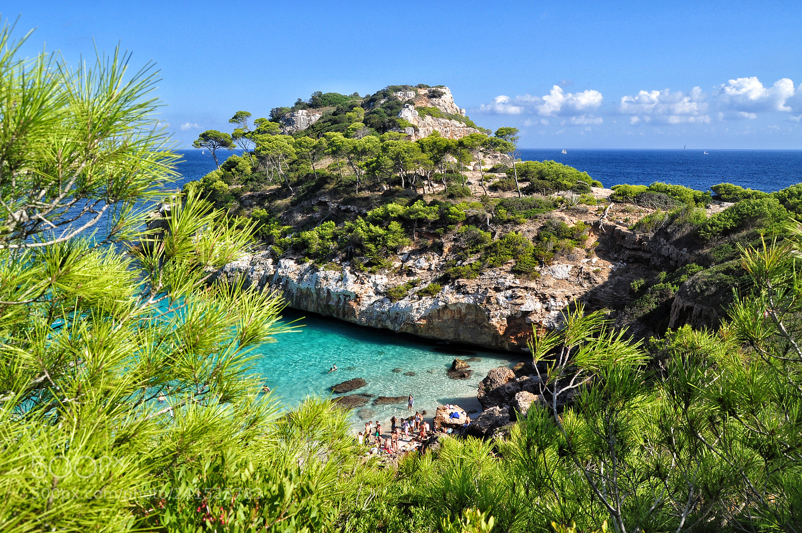 Nikon D5000 sample photo. Calo des moro beach photography