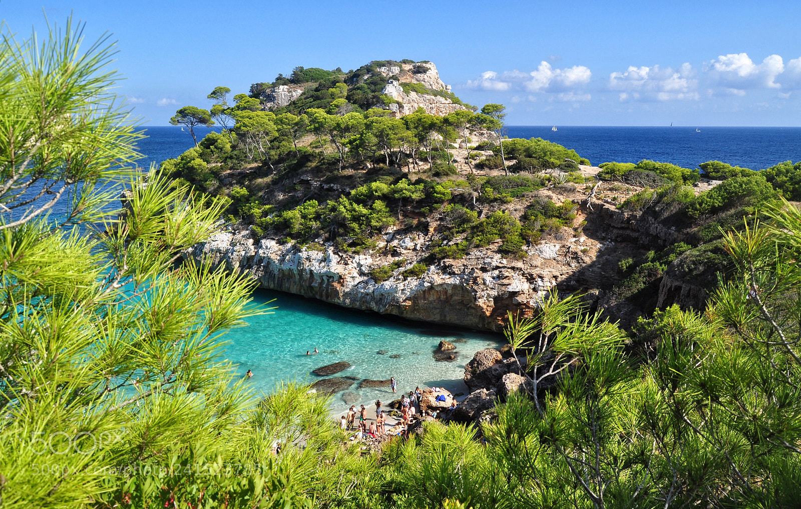 Nikon D5000 sample photo. Calo des moro beach photography