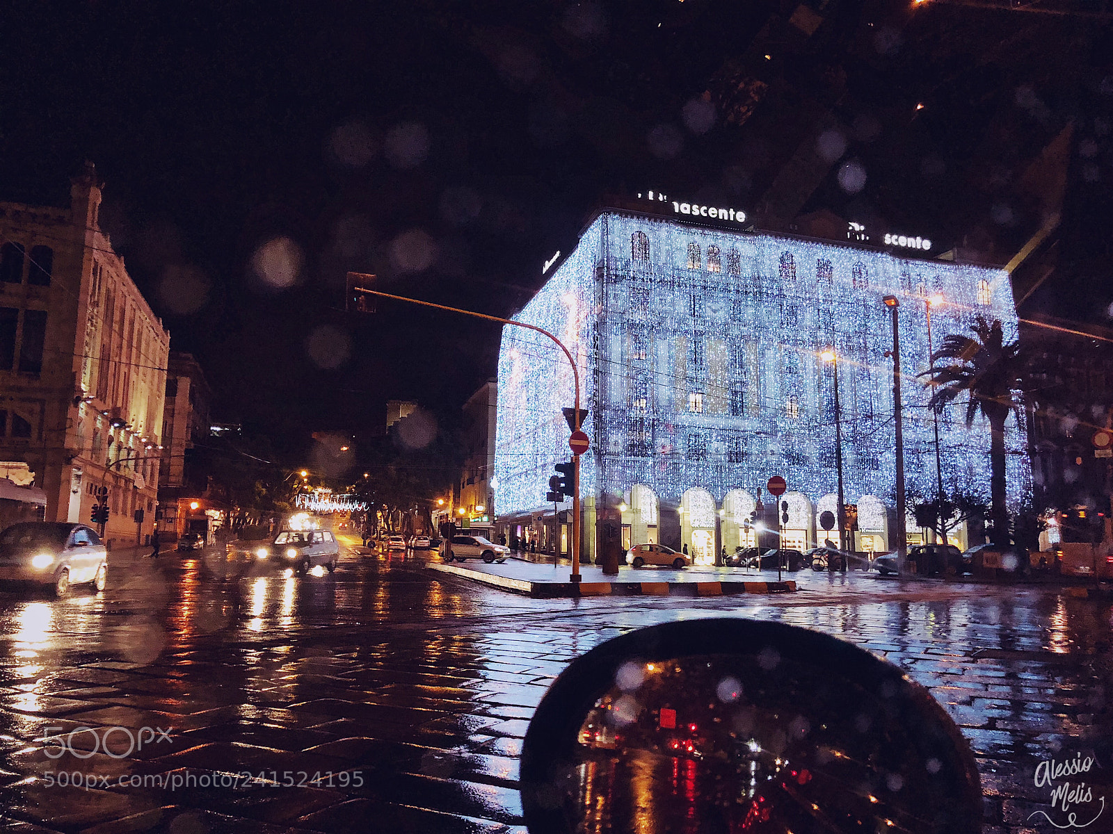 Apple iPhone X sample photo. Rainy night photography
