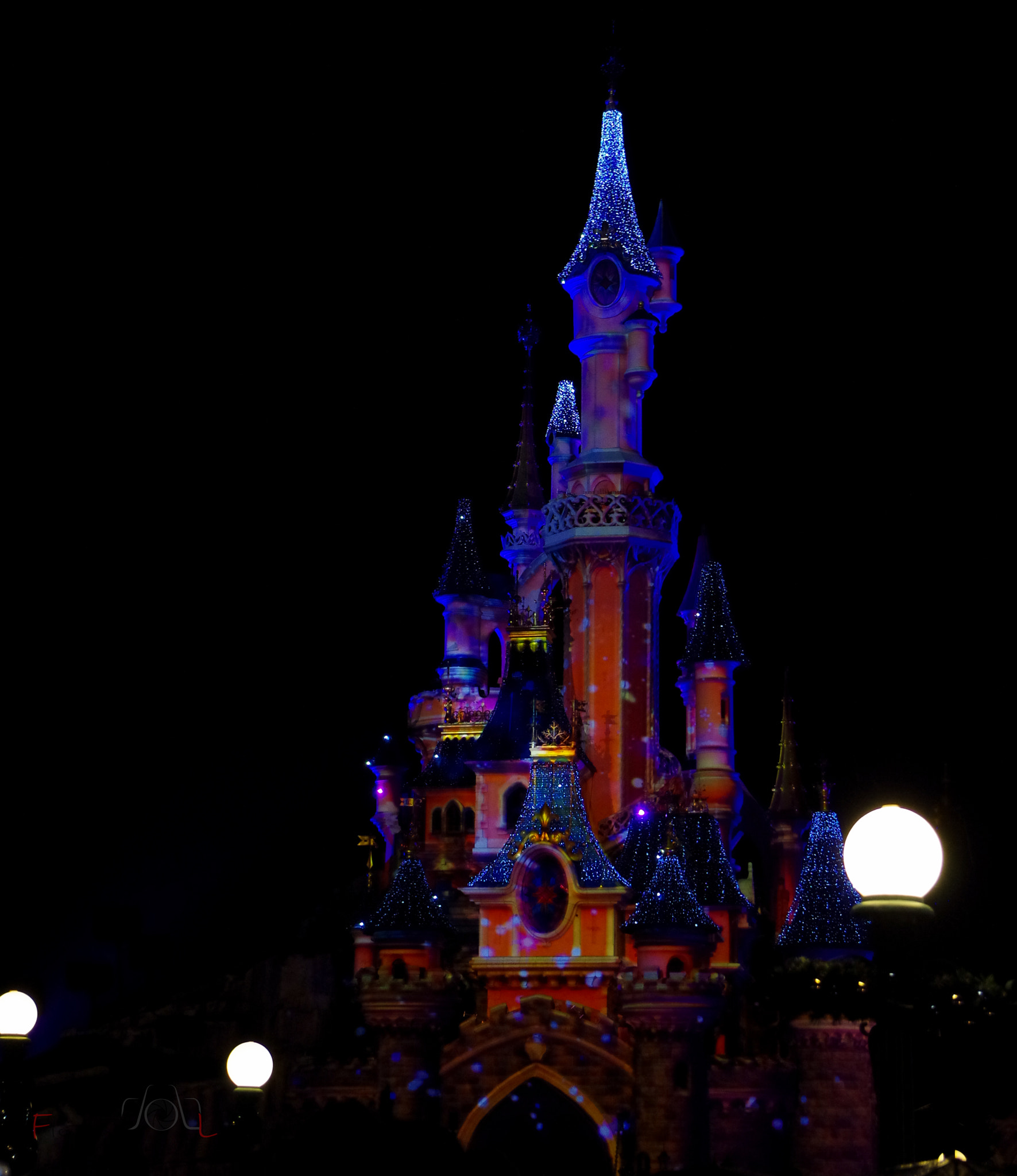 Pentax K-S1 sample photo. Disneyland castle photography