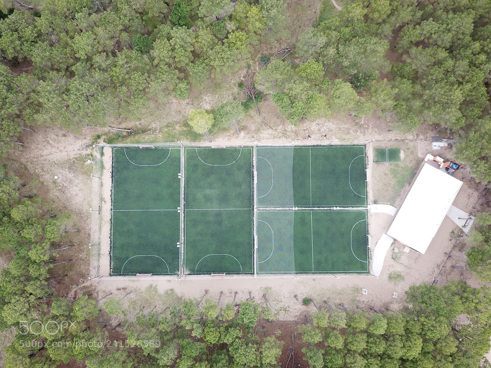 DJI FC220 sample photo. Cancha de f tbol photography