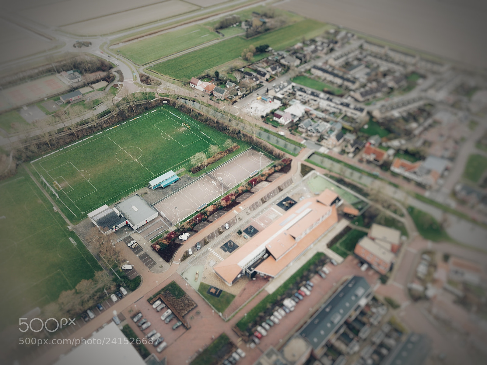 DJI FC220 sample photo. Football view photography