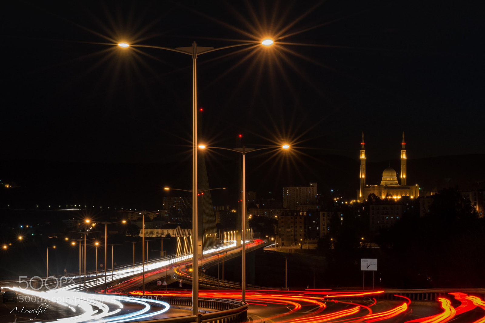 Nikon D7100 sample photo. Constantine, night lights photography
