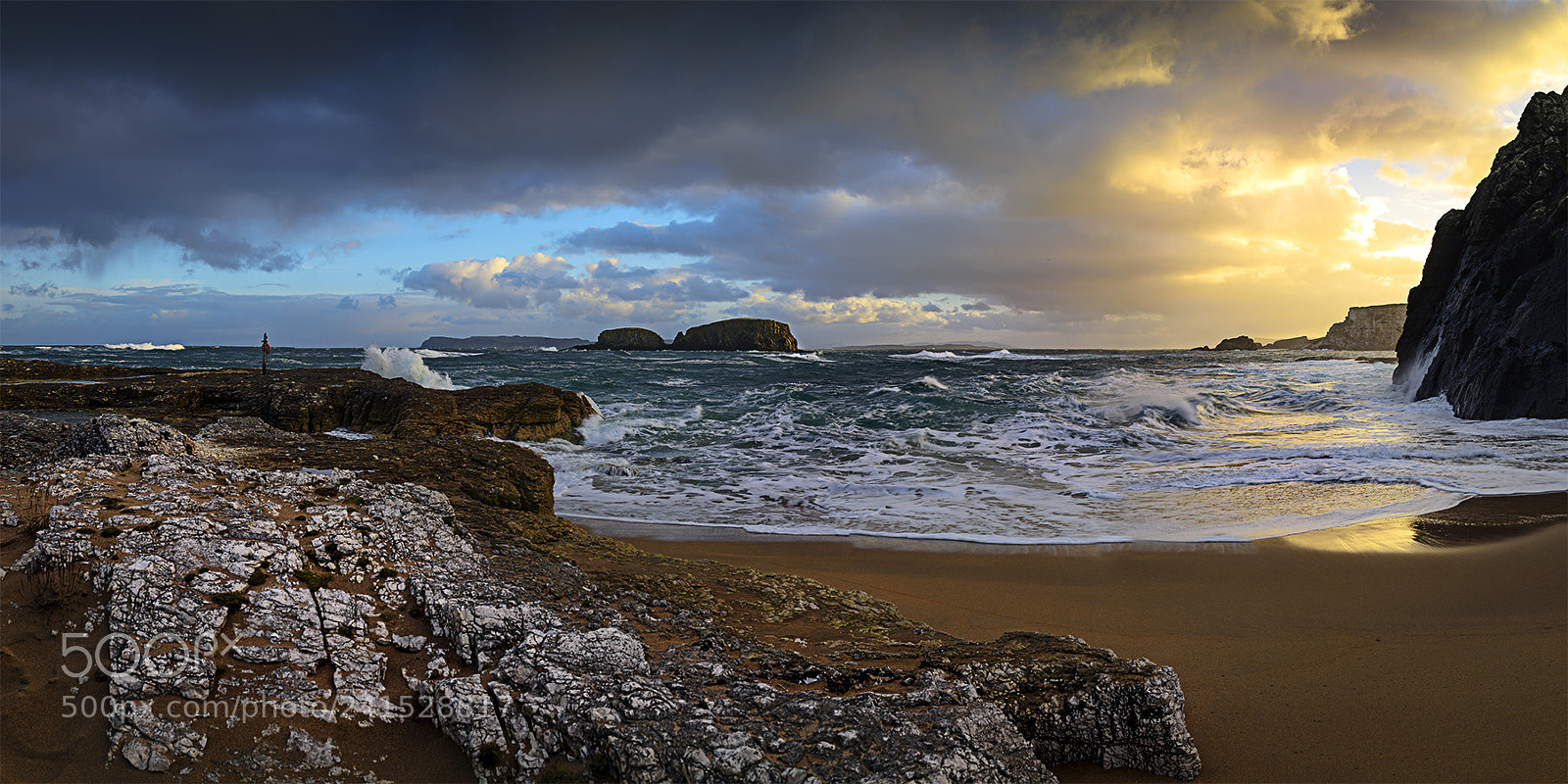 Nikon D810 sample photo. Ballintoy sunrise, northern island photography