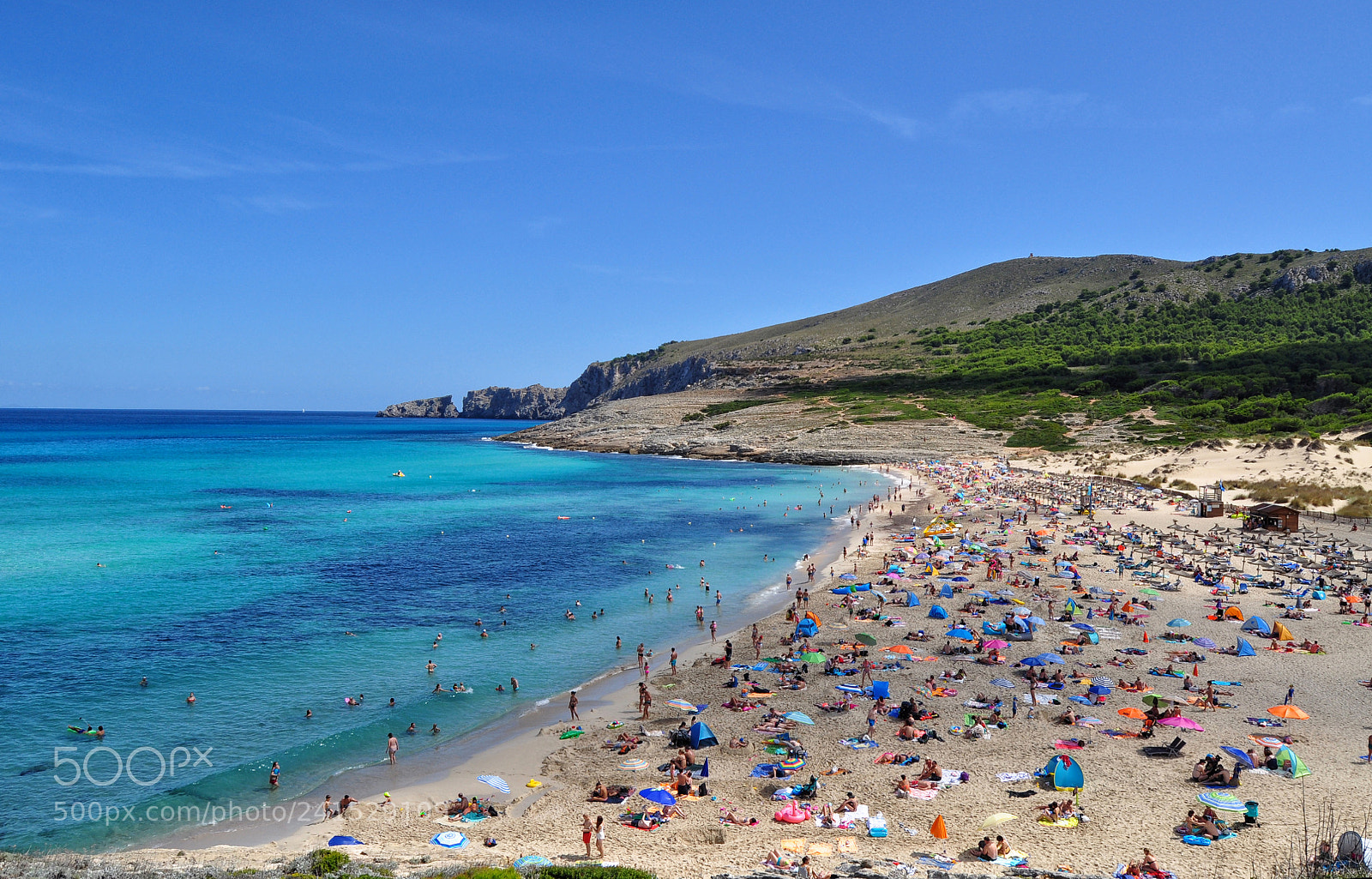 Nikon D5000 sample photo. Cala mesquida view on photography