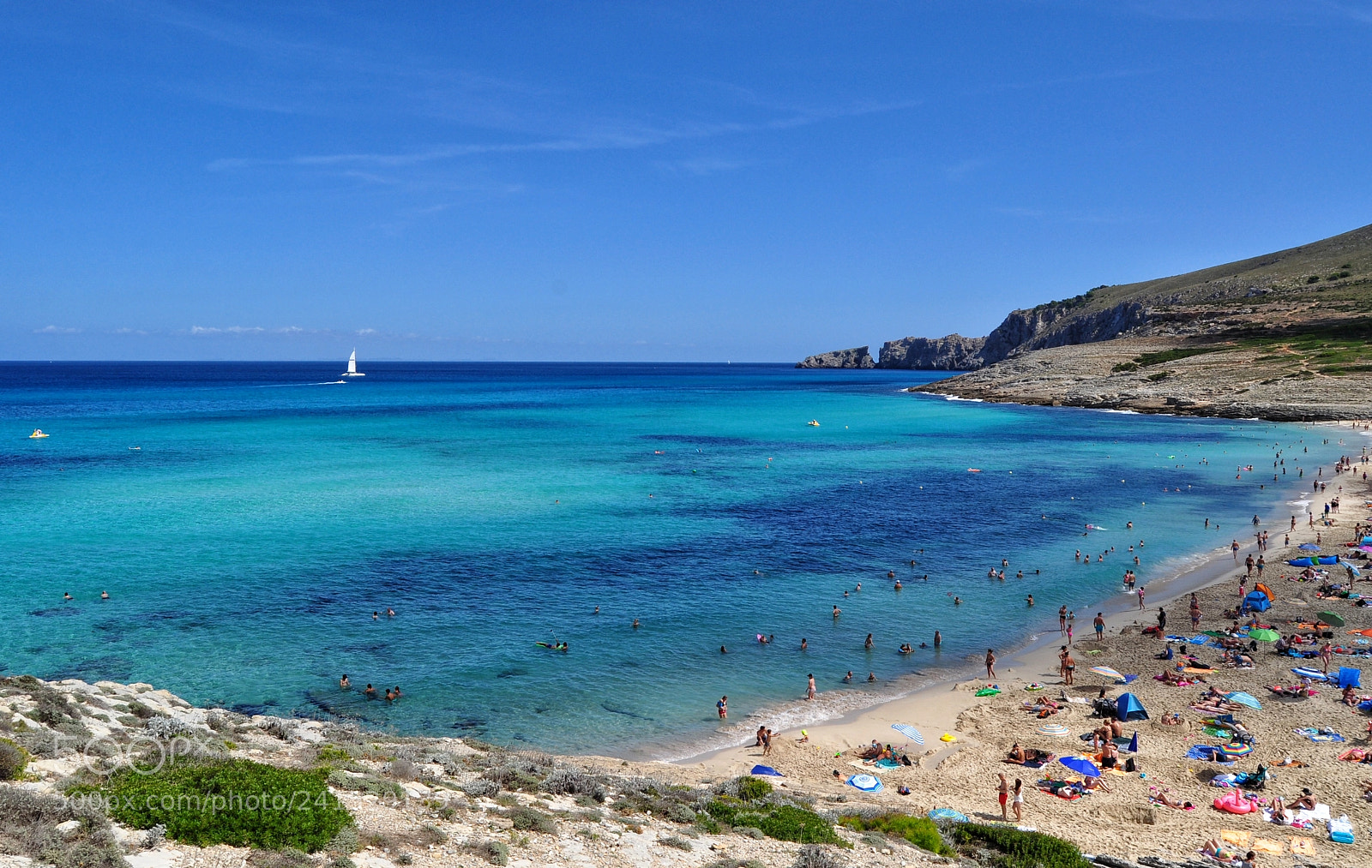 Nikon D5000 sample photo. Cala mesquida view on photography