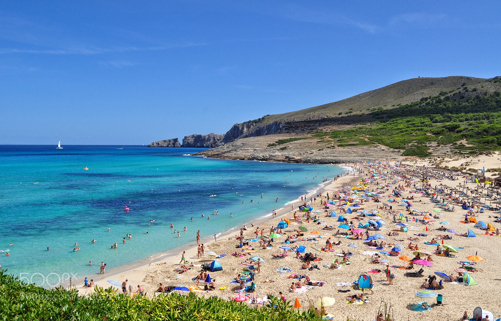 Nikon D5000 sample photo. Cala mesquida view on photography
