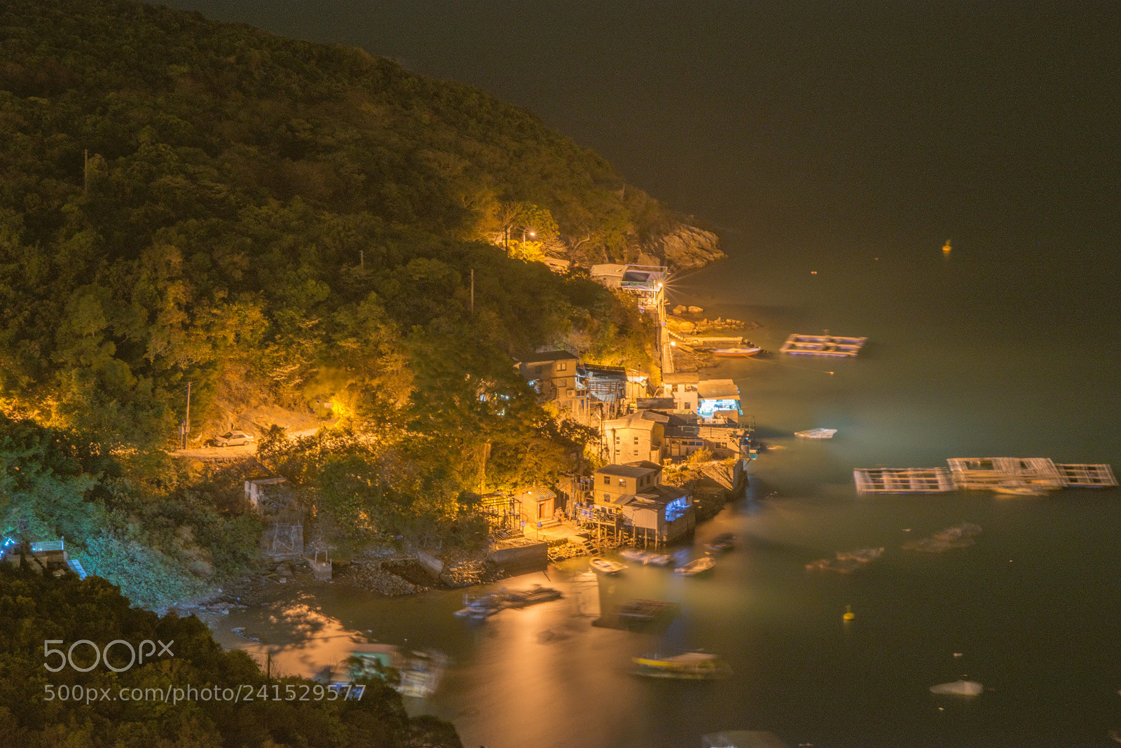 Nikon D800E sample photo. Fishfarm before sunrise photography