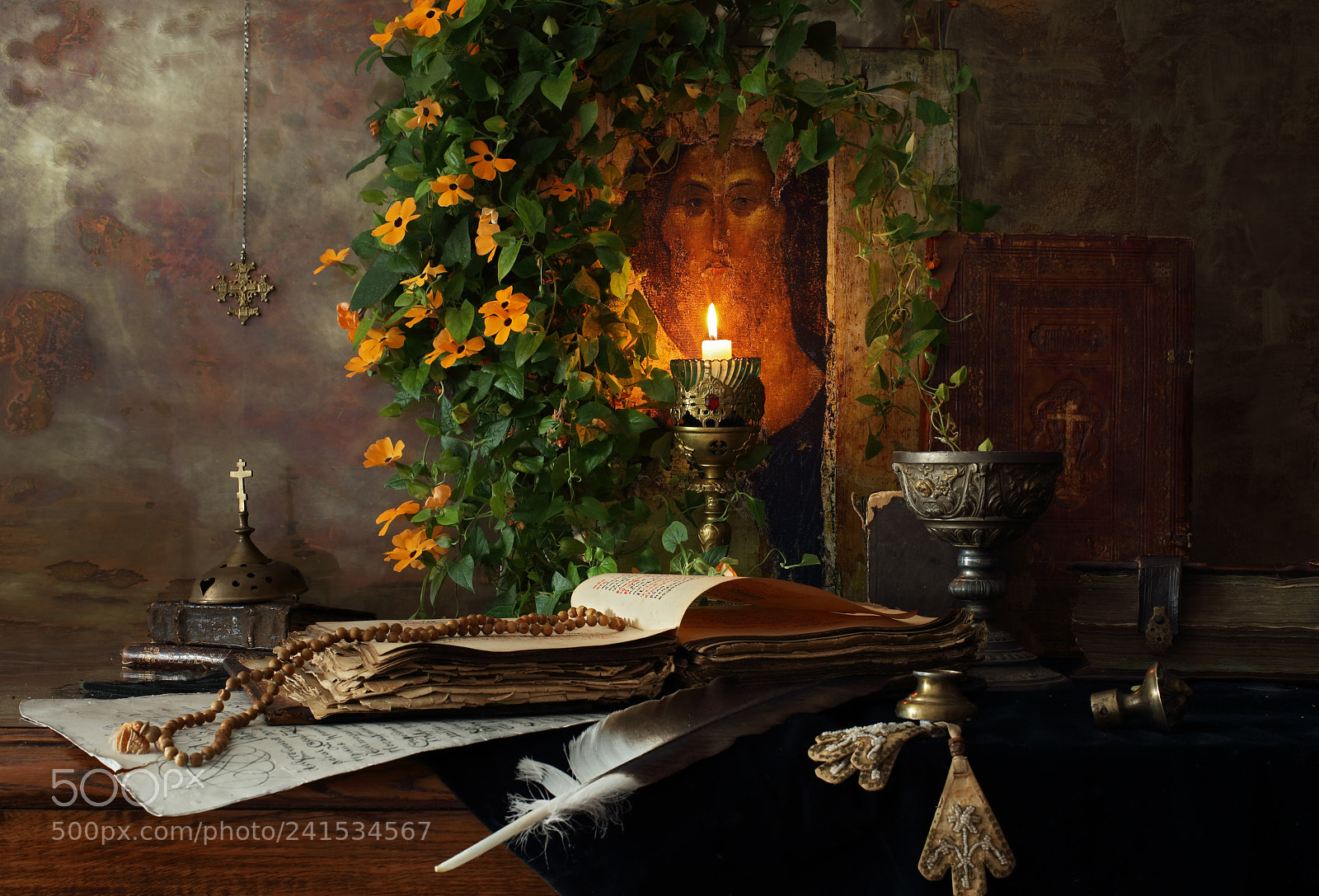 Canon EOS 5DS sample photo. Still life with icon photography