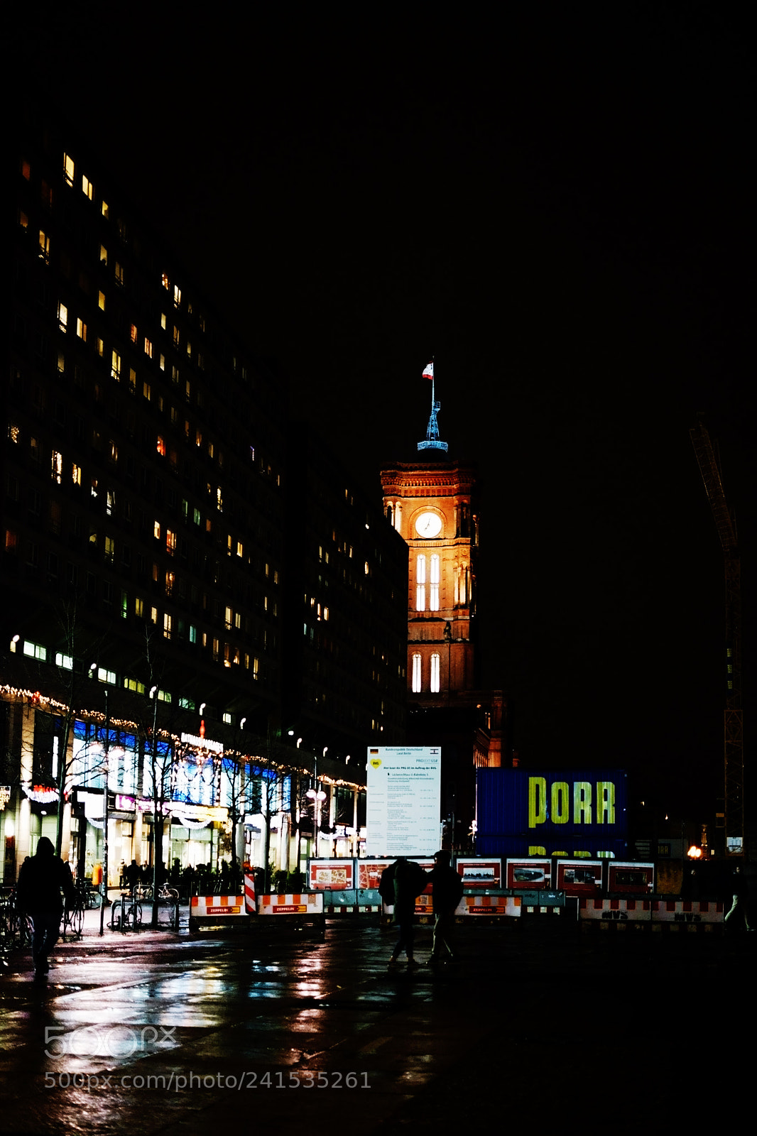 Sony a7 II sample photo. Alexanderplatz at night in photography