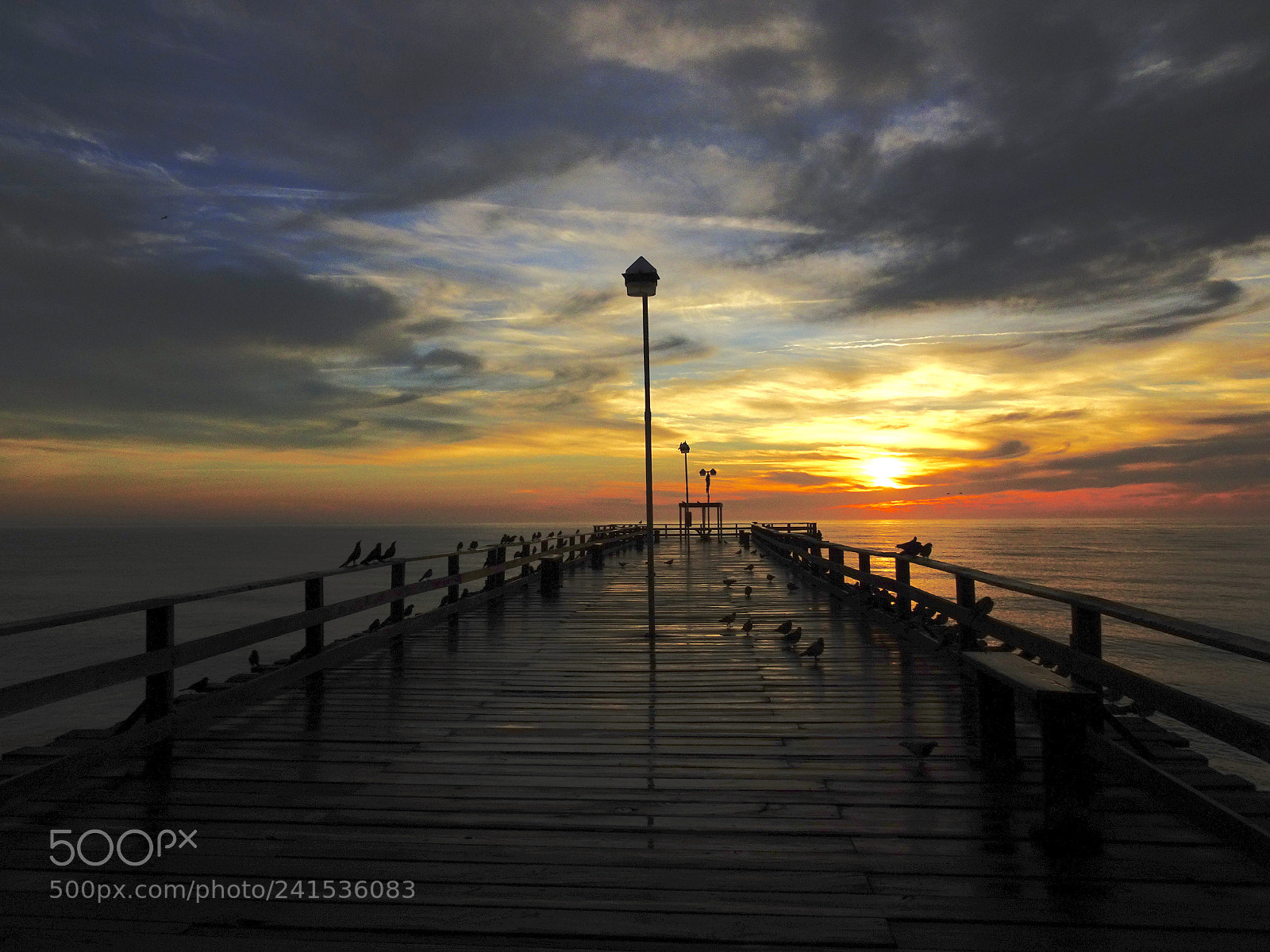 Sony Cyber-shot DSC-HX90V sample photo. Sunrise from the pier photography