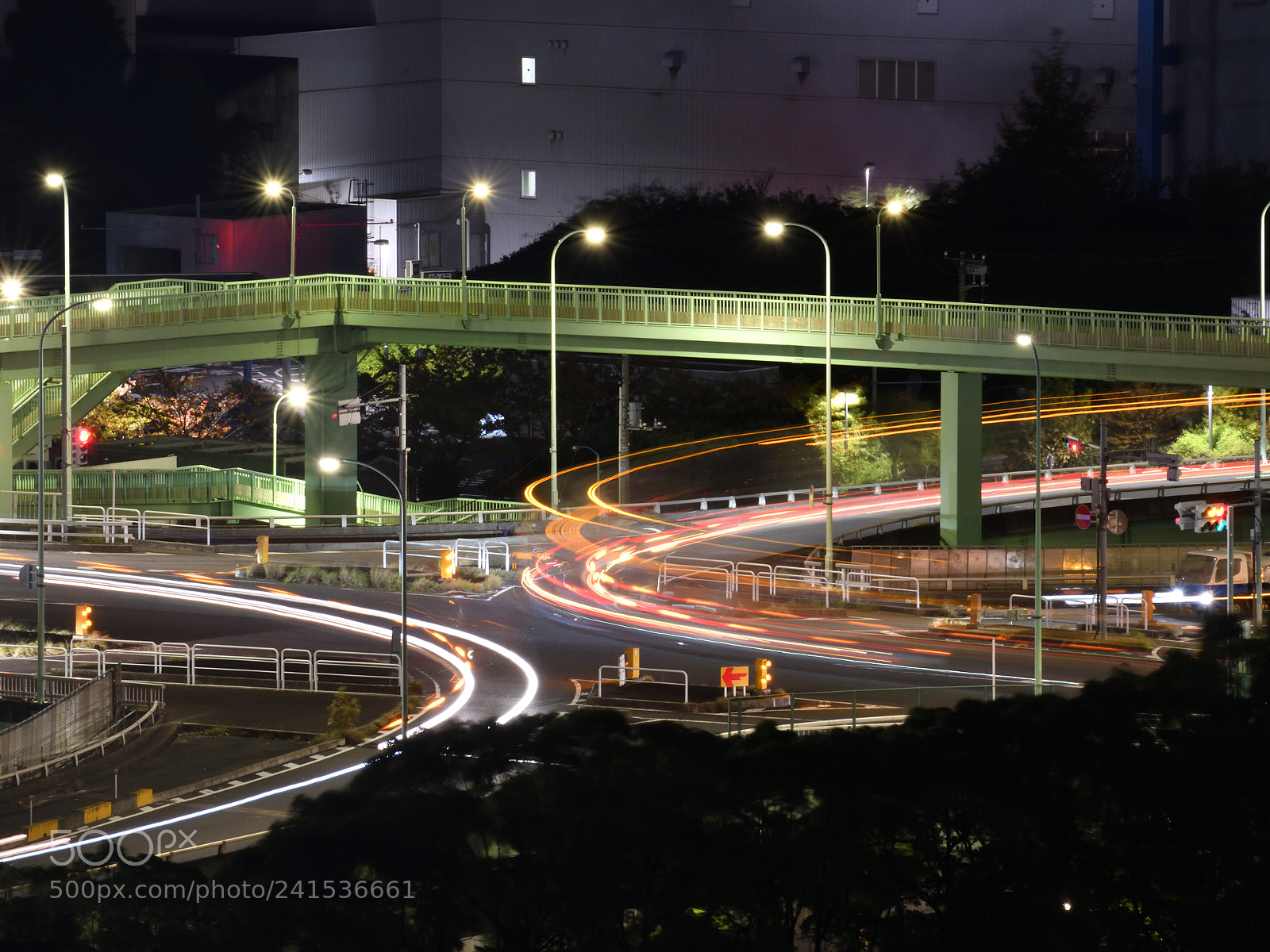 Nikon D500 sample photo. Intersection of the night photography