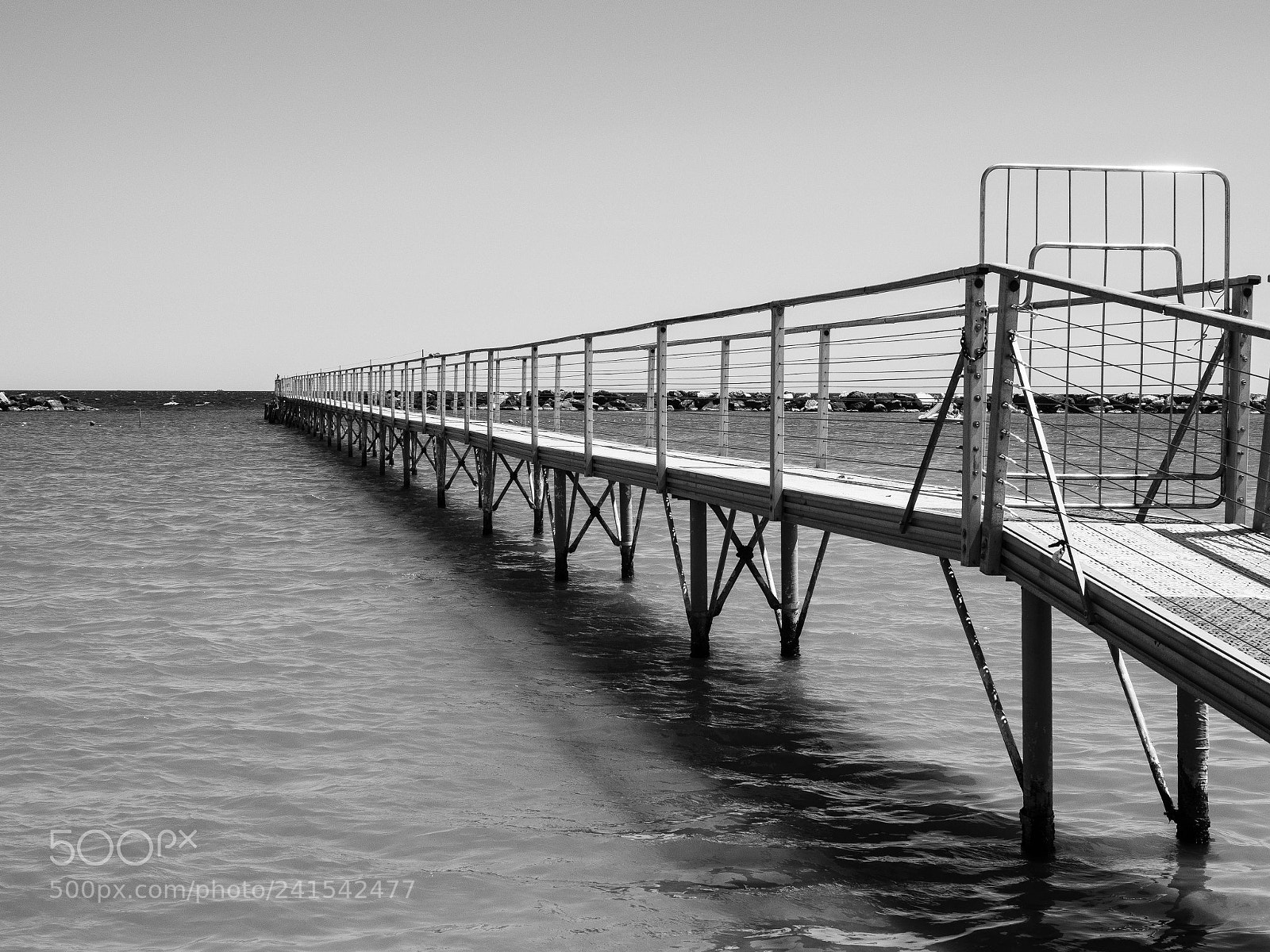 Olympus OM-D E-M1 Mark II sample photo. Steg ins meer photography