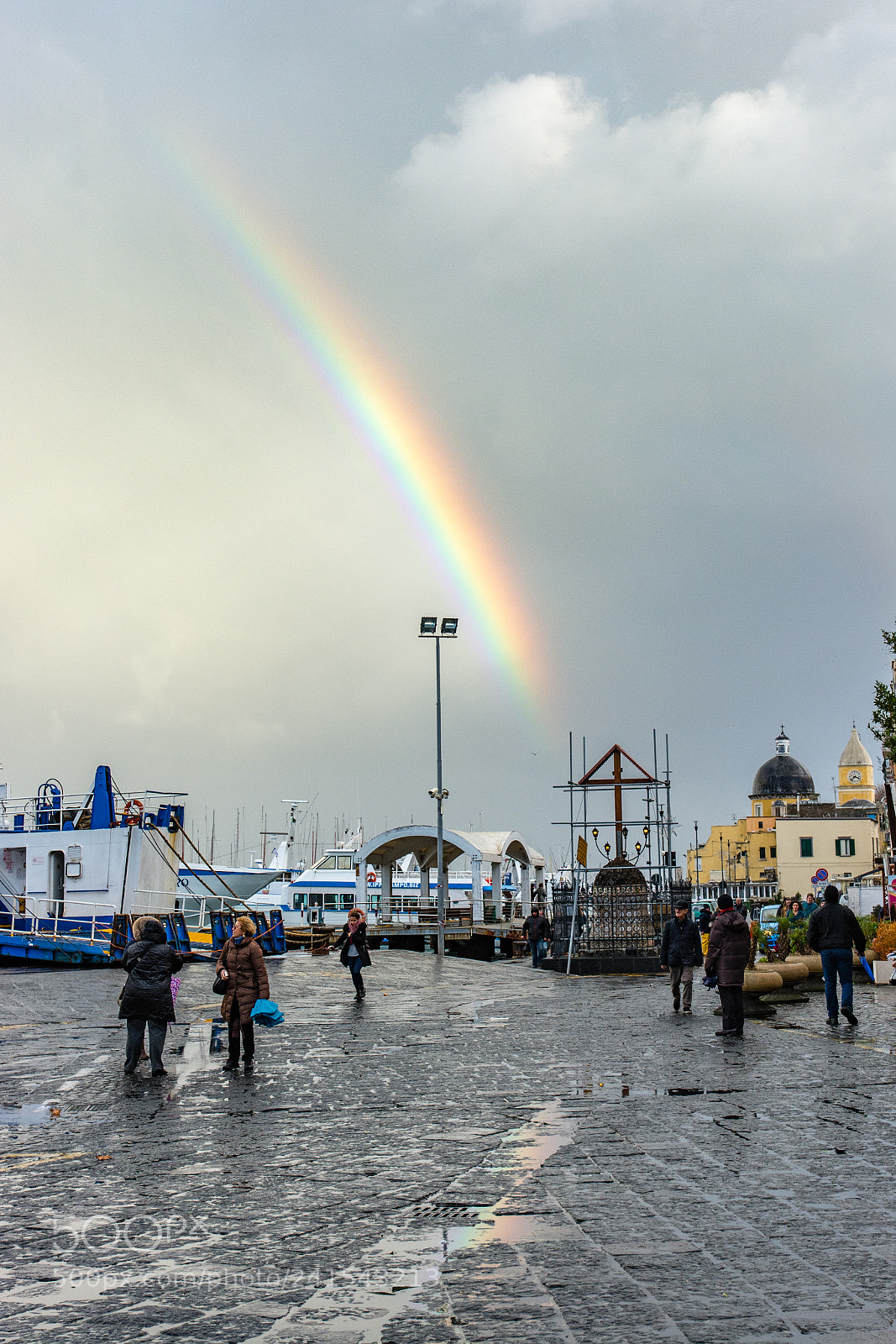Nikon D7100 sample photo. Procida - rainbow over photography