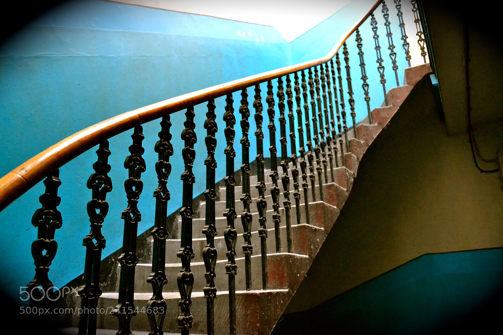 Nikon D3100 sample photo. Hauntingly beautiful staircase in photography