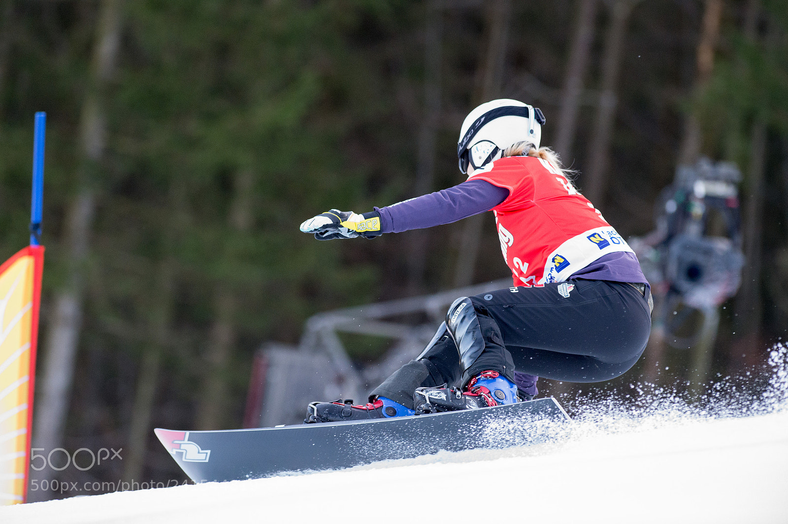 Nikon D4 sample photo. Fis snowboard world cup photography