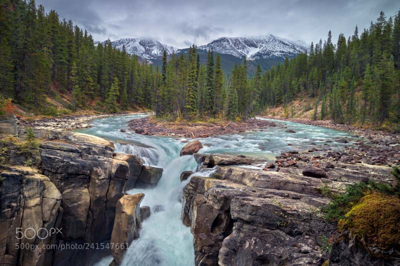 Canon EOS M3 sample photo. Sunwapta falls photography