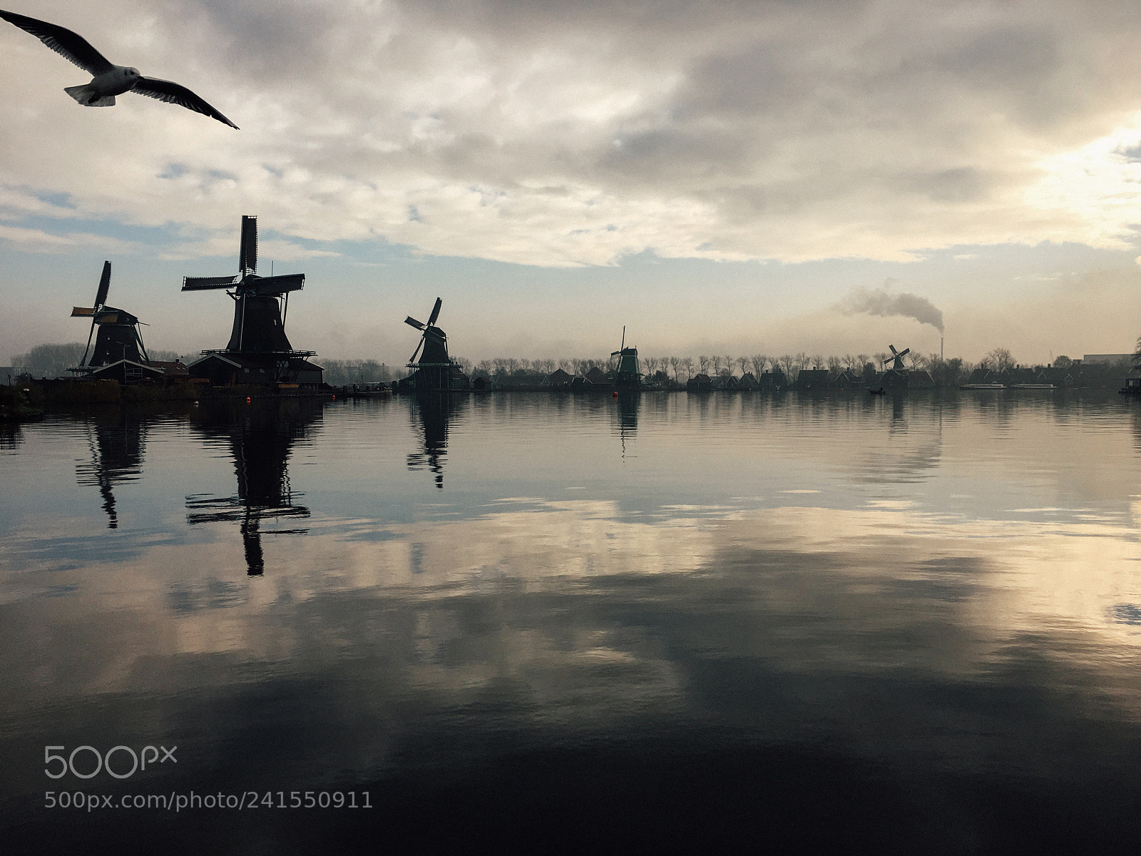 Apple iPhone 6s sample photo. Windmills reflection photography