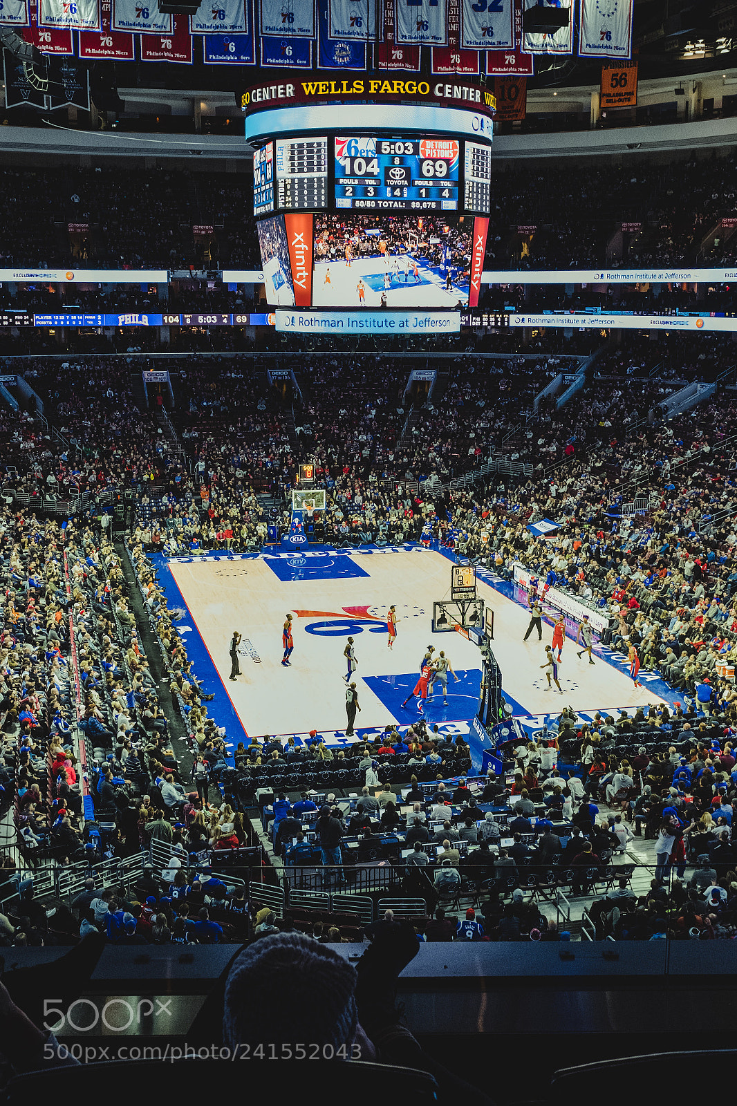 Fujifilm X100F sample photo. Sixers kill pistons photography