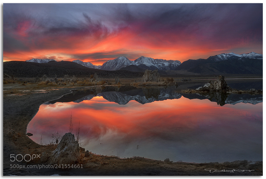 Nikon D4 sample photo. Red hour @ monolake photography