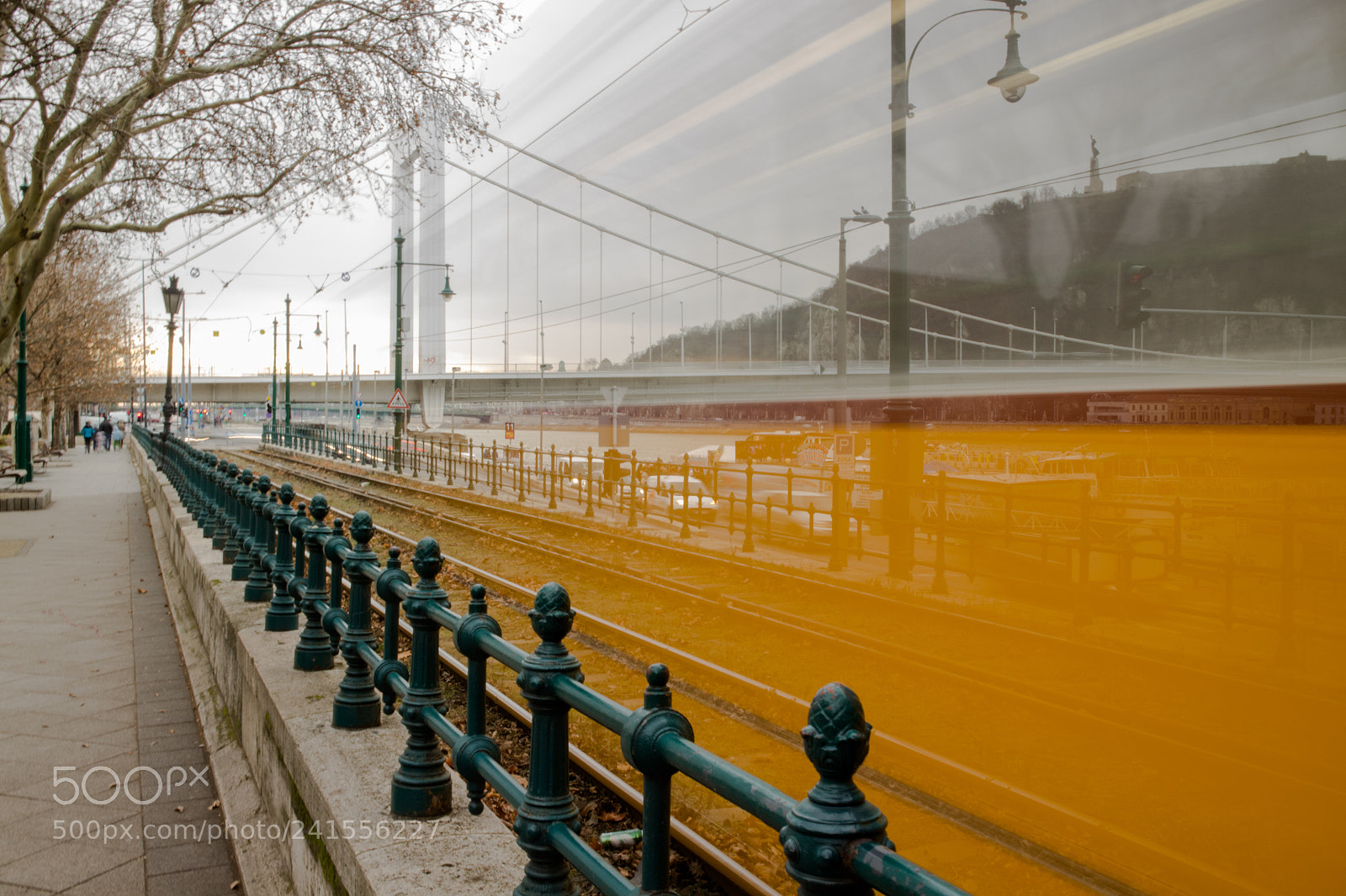 Canon EOS M10 sample photo. Tram painted budapest photography