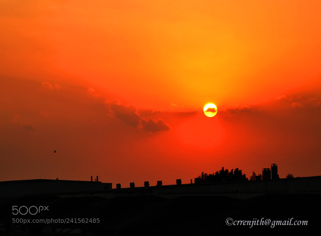 Nikon D3000 sample photo. Sun set photography