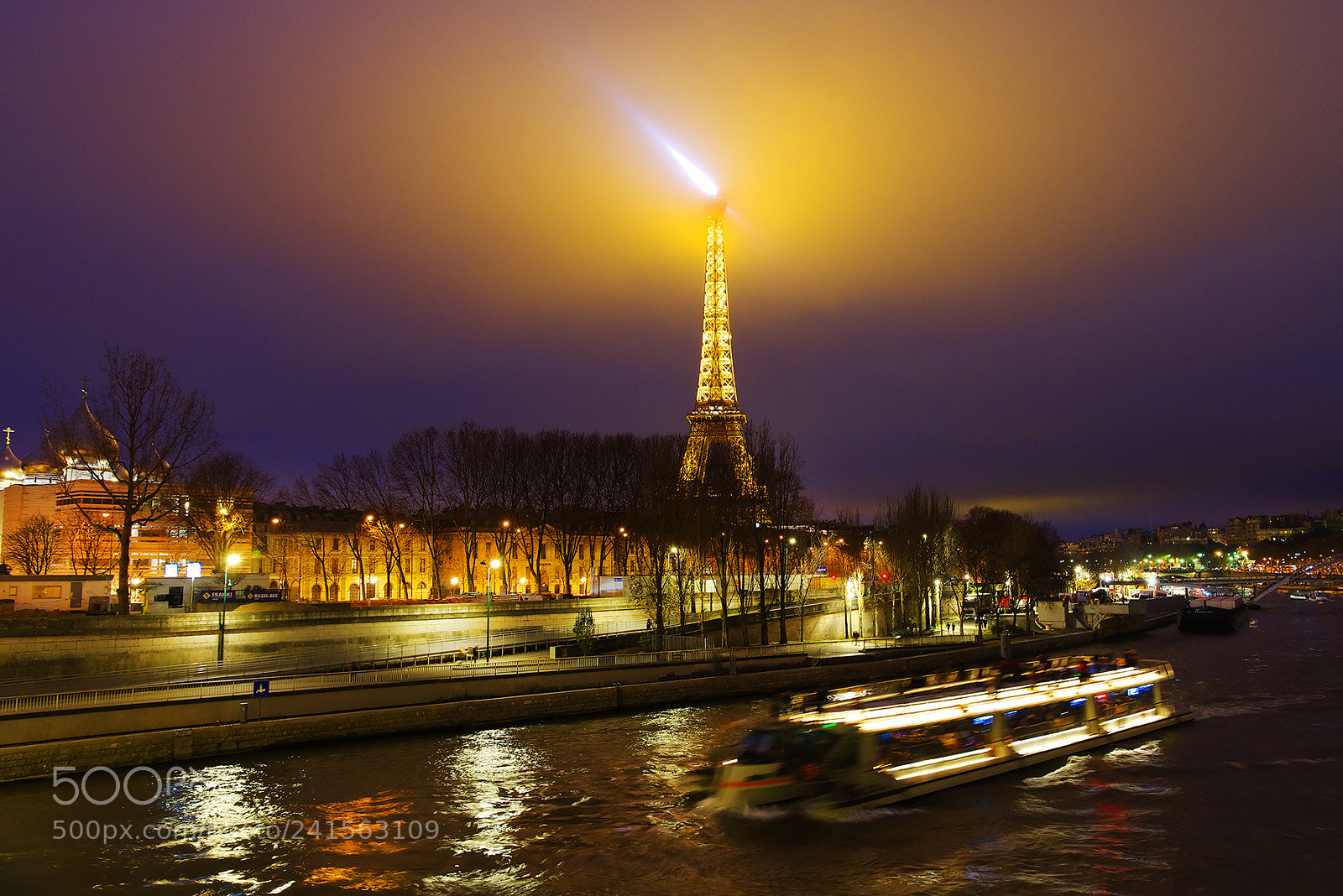 Pentax K-1 sample photo. Paris by night photography