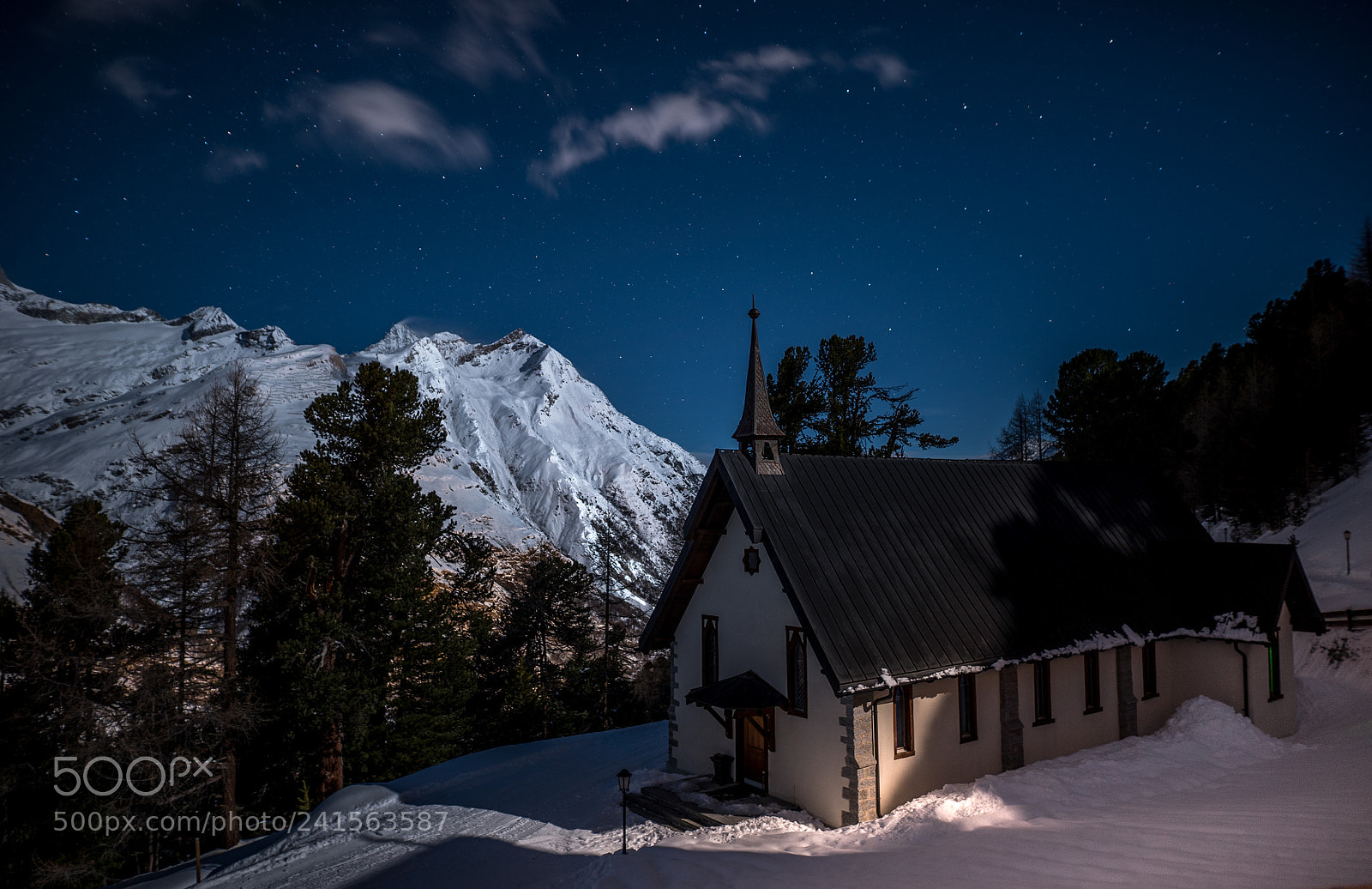 Sony a7S sample photo. Church and the stars photography
