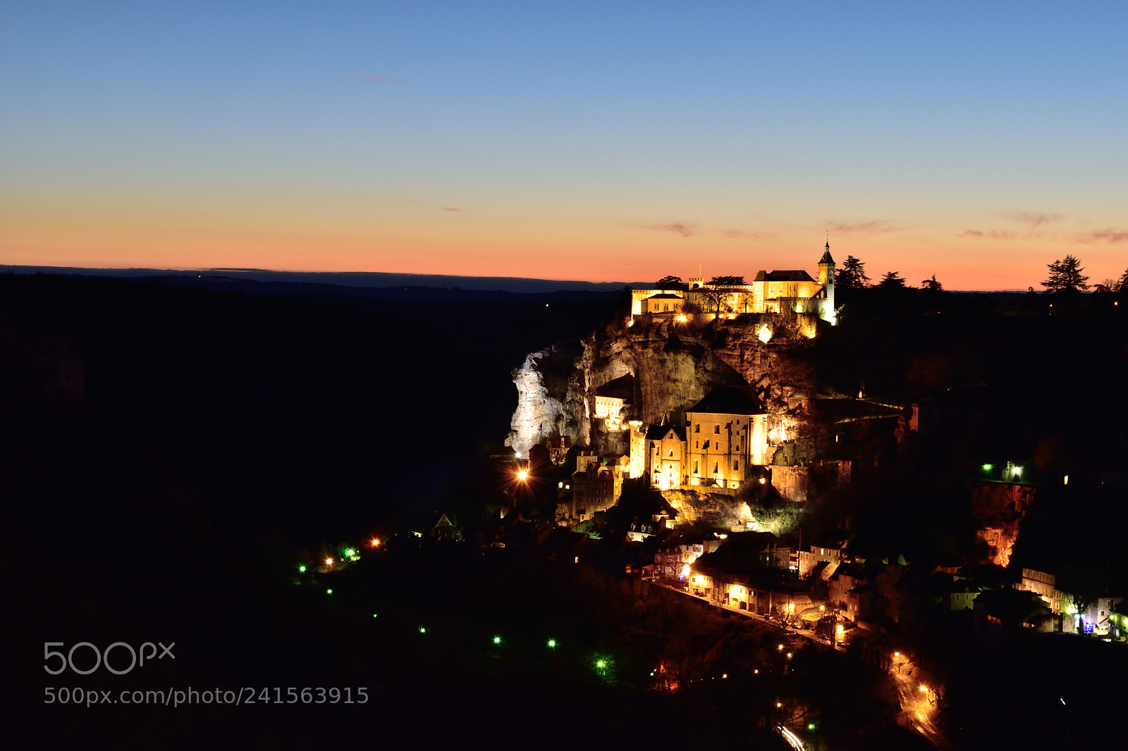 Nikon D5500 sample photo. Lights of rocamadour photography