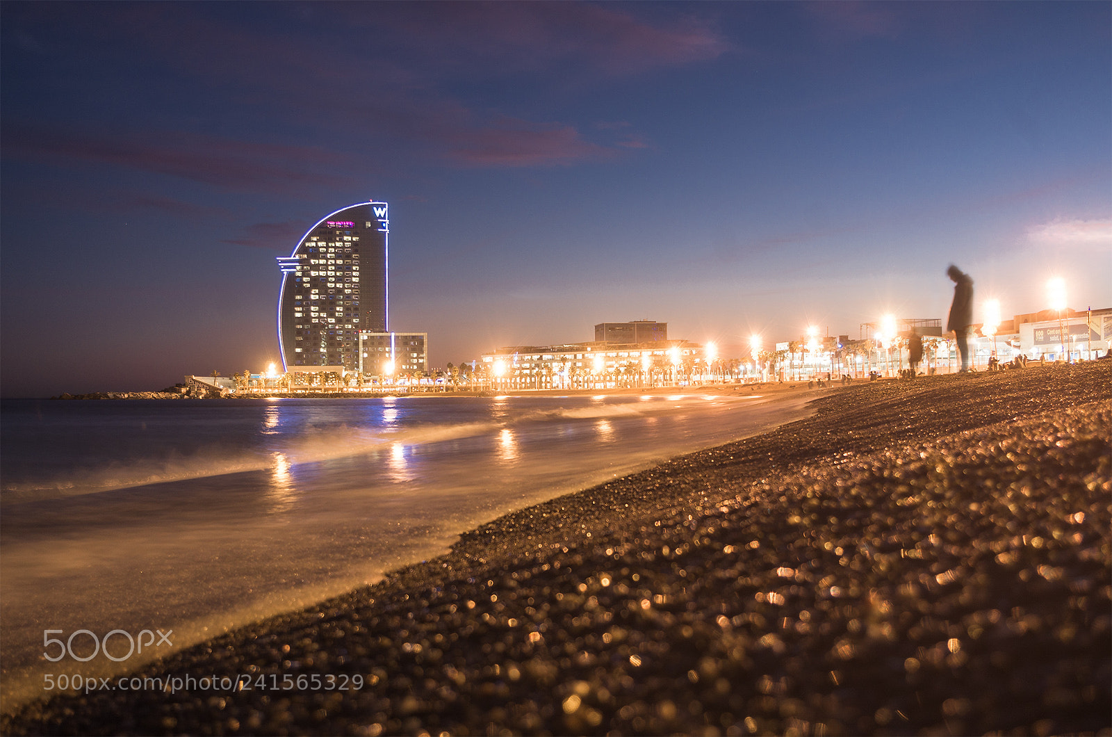 Pentax K-50 sample photo. Playa de la barceloneta photography