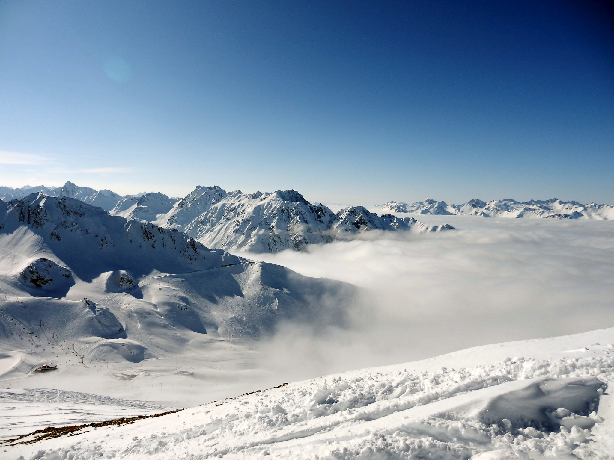 Olympus SZ-30MR sample photo. Ischgl austria photography