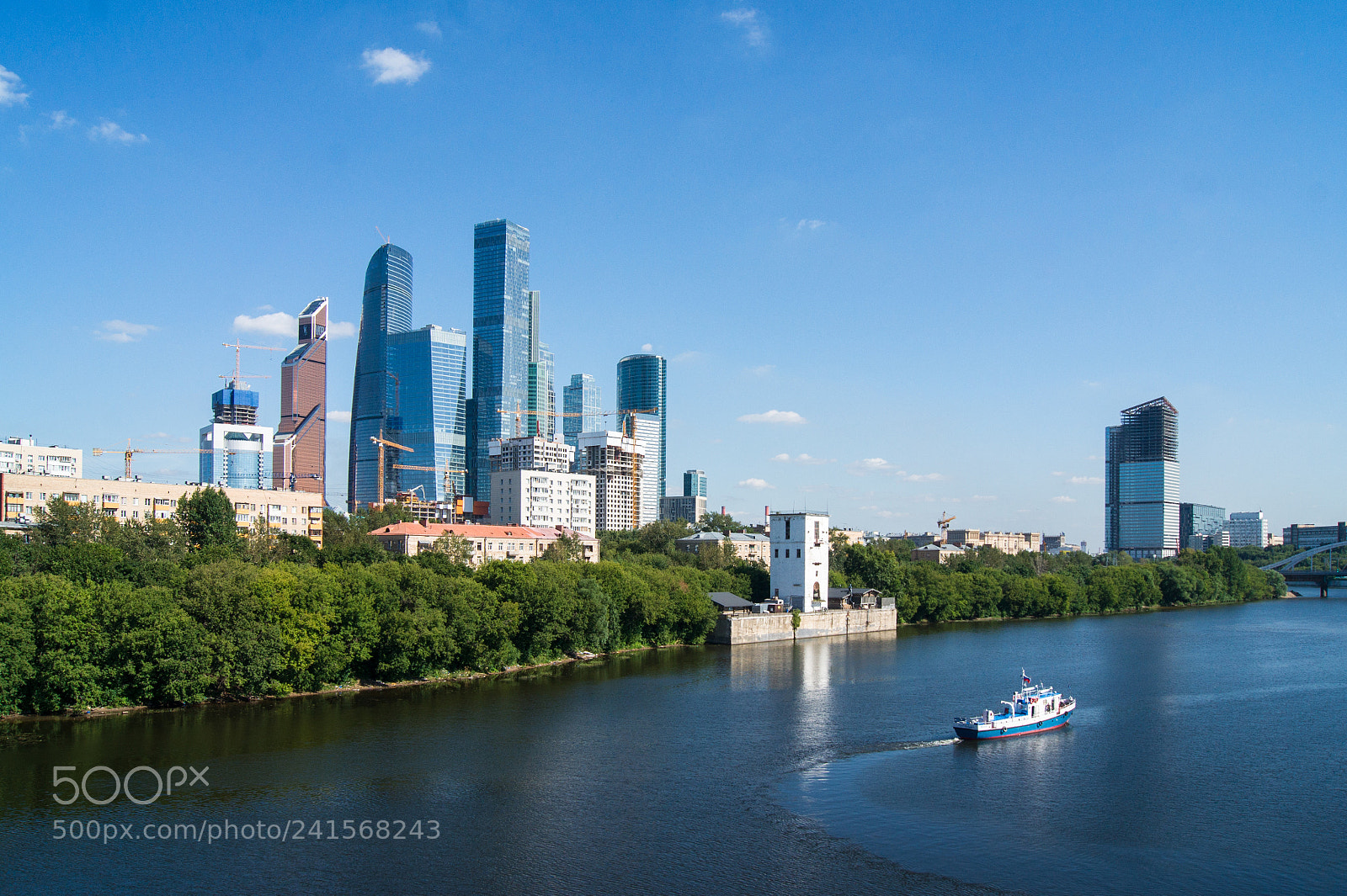 Sony Alpha DSLR-A450 sample photo. Moscow international business center photography