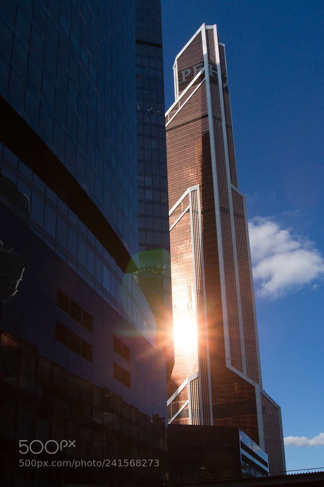 Sony Alpha DSLR-A450 sample photo. Moscow international business center photography