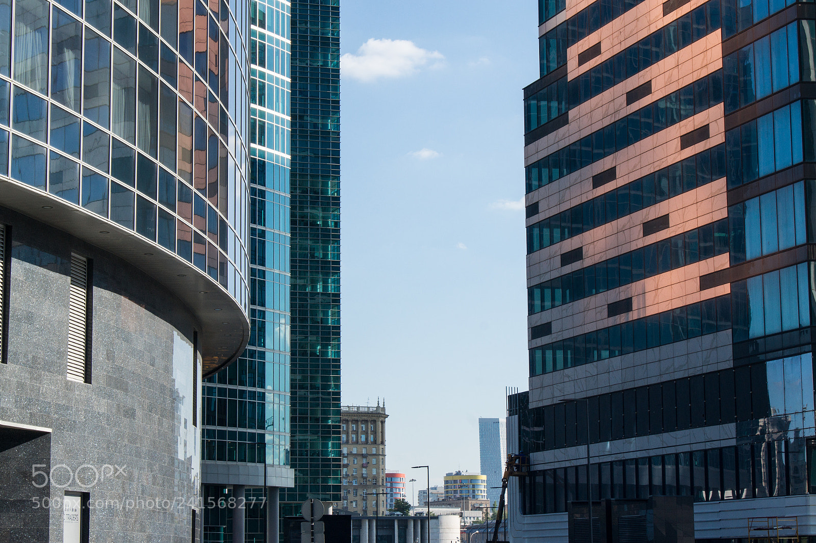 Sony Alpha DSLR-A450 sample photo. Moscow international business center photography