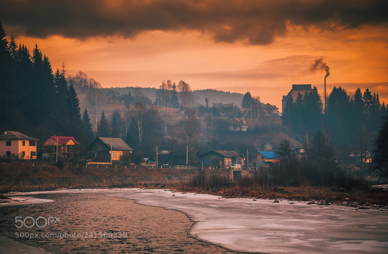 Nikon D90 sample photo. Sunset in the villge photography