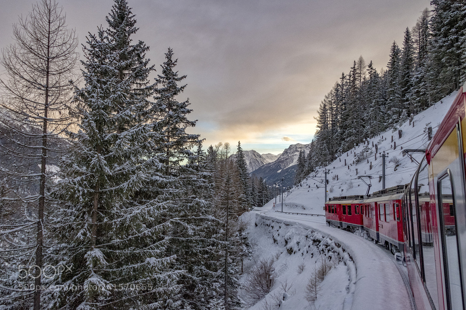 Nikon D5 sample photo. The red train photography