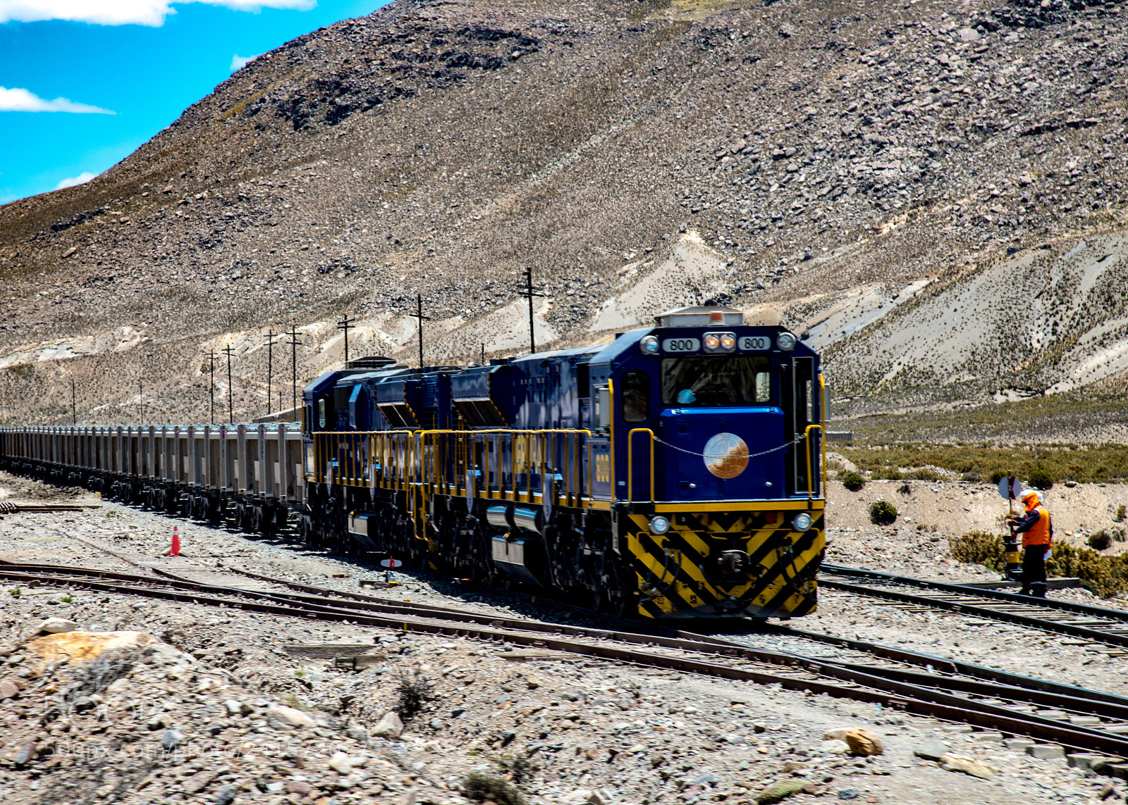 Nikon D800 sample photo. Peru railway on altiplano photography