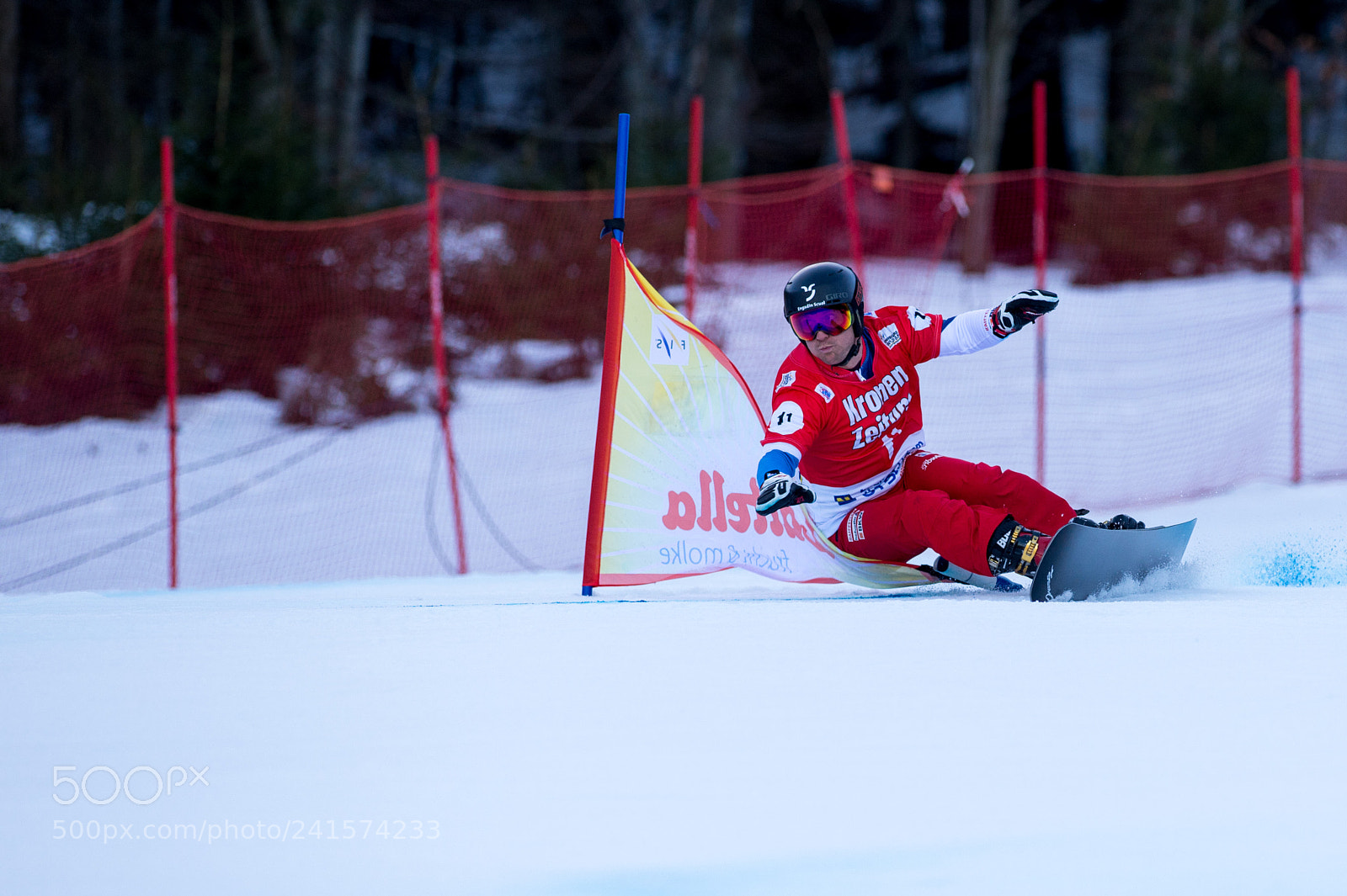 Nikon D4 sample photo. Fis snowboard world cup photography
