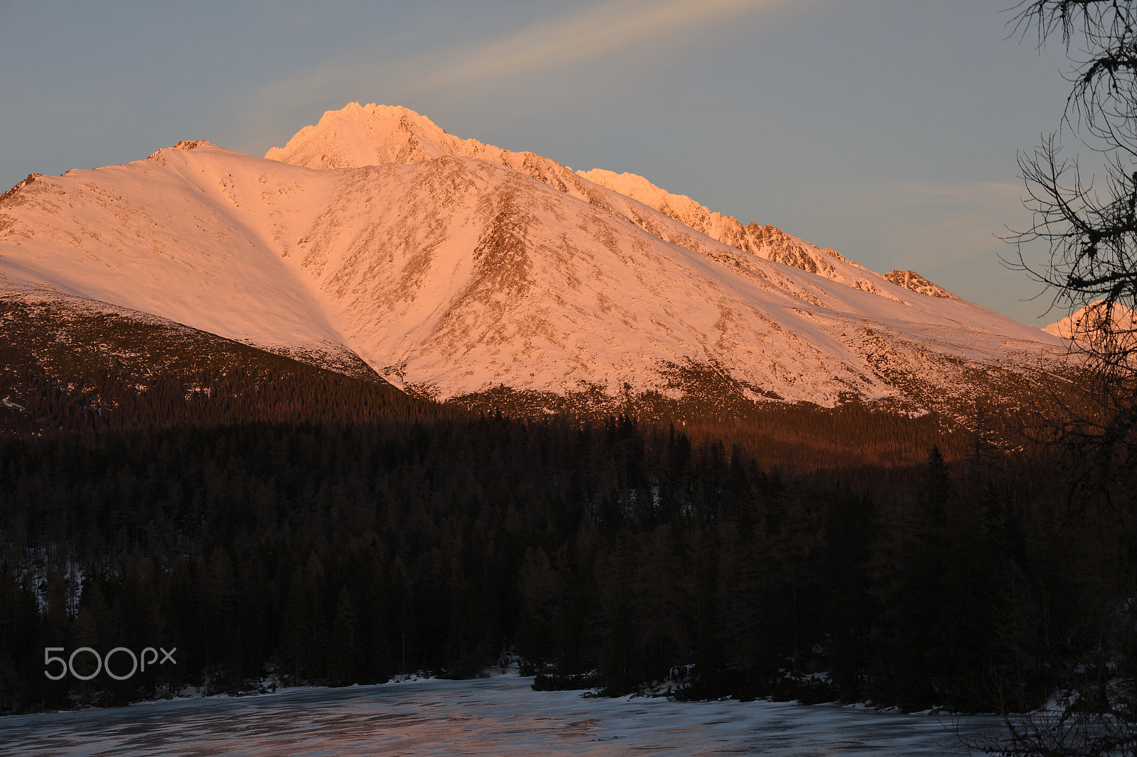 Nikon D500 sample photo. Scenery of snow covered high tatras mountains photography