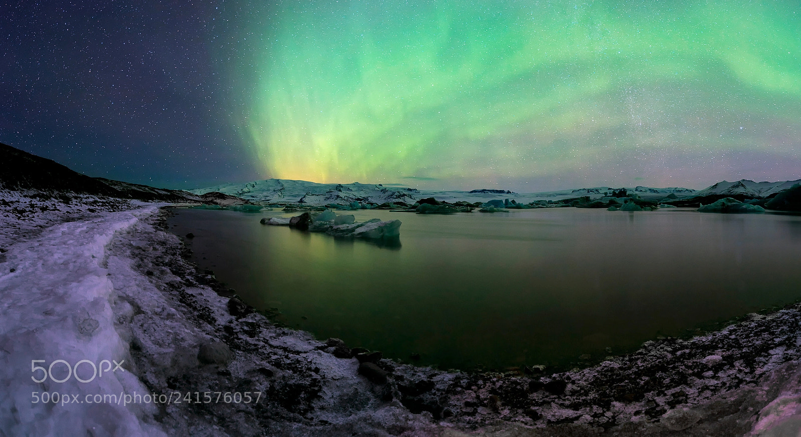 Nikon D800 sample photo. Ice lagoon aurora photography