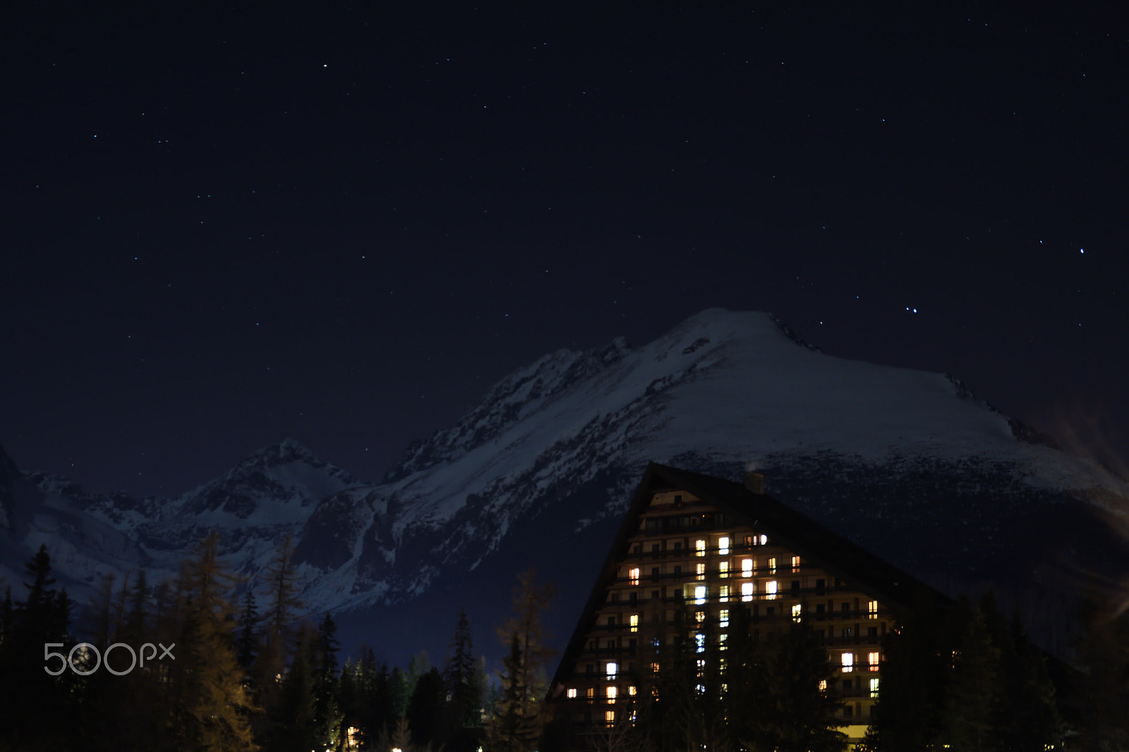 Nikon D500 sample photo. Scenery of snow covered high tatras mountains photography