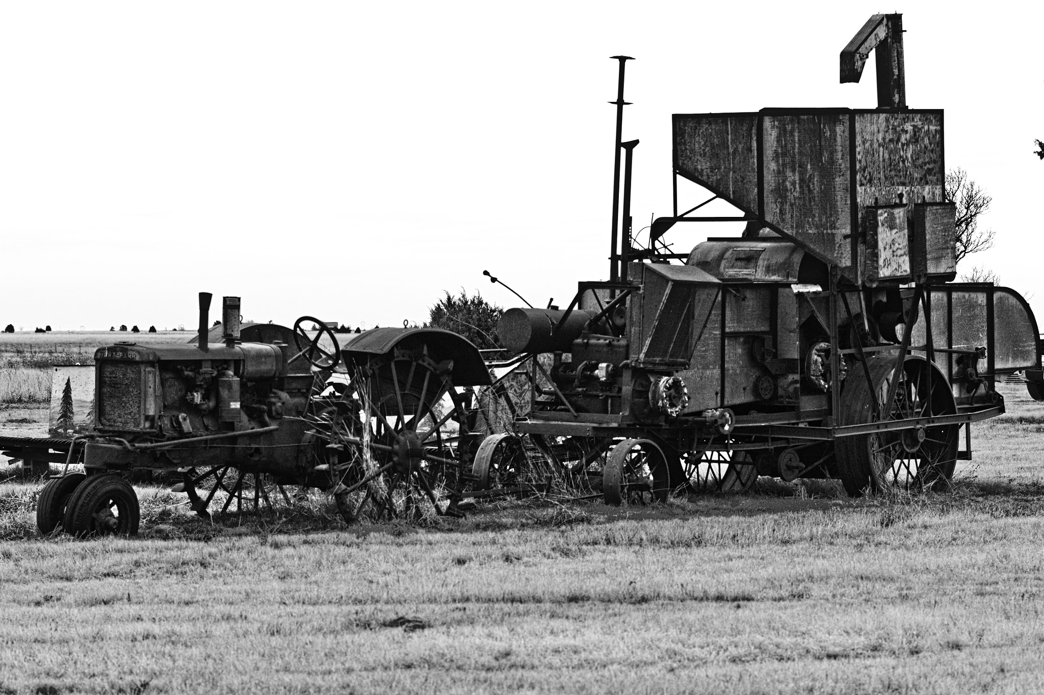 Canon EF 70-200mm F2.8L IS II USM sample photo. 1930's combine photography