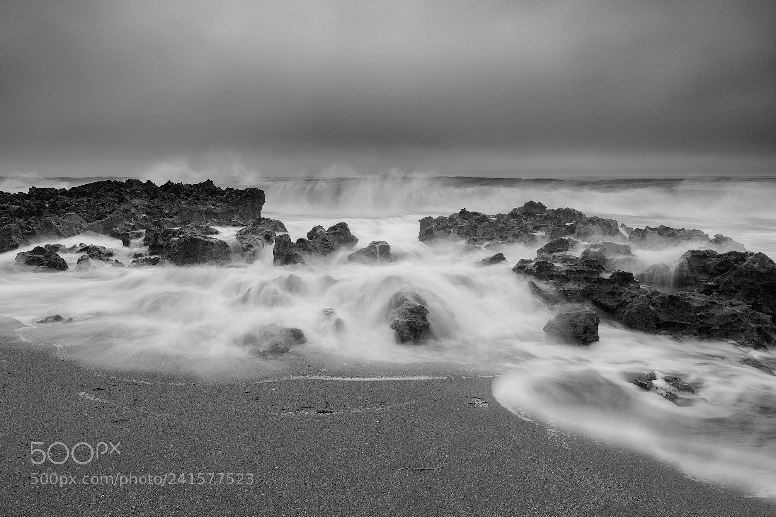 Nikon D850 sample photo. Waves on a foggy photography