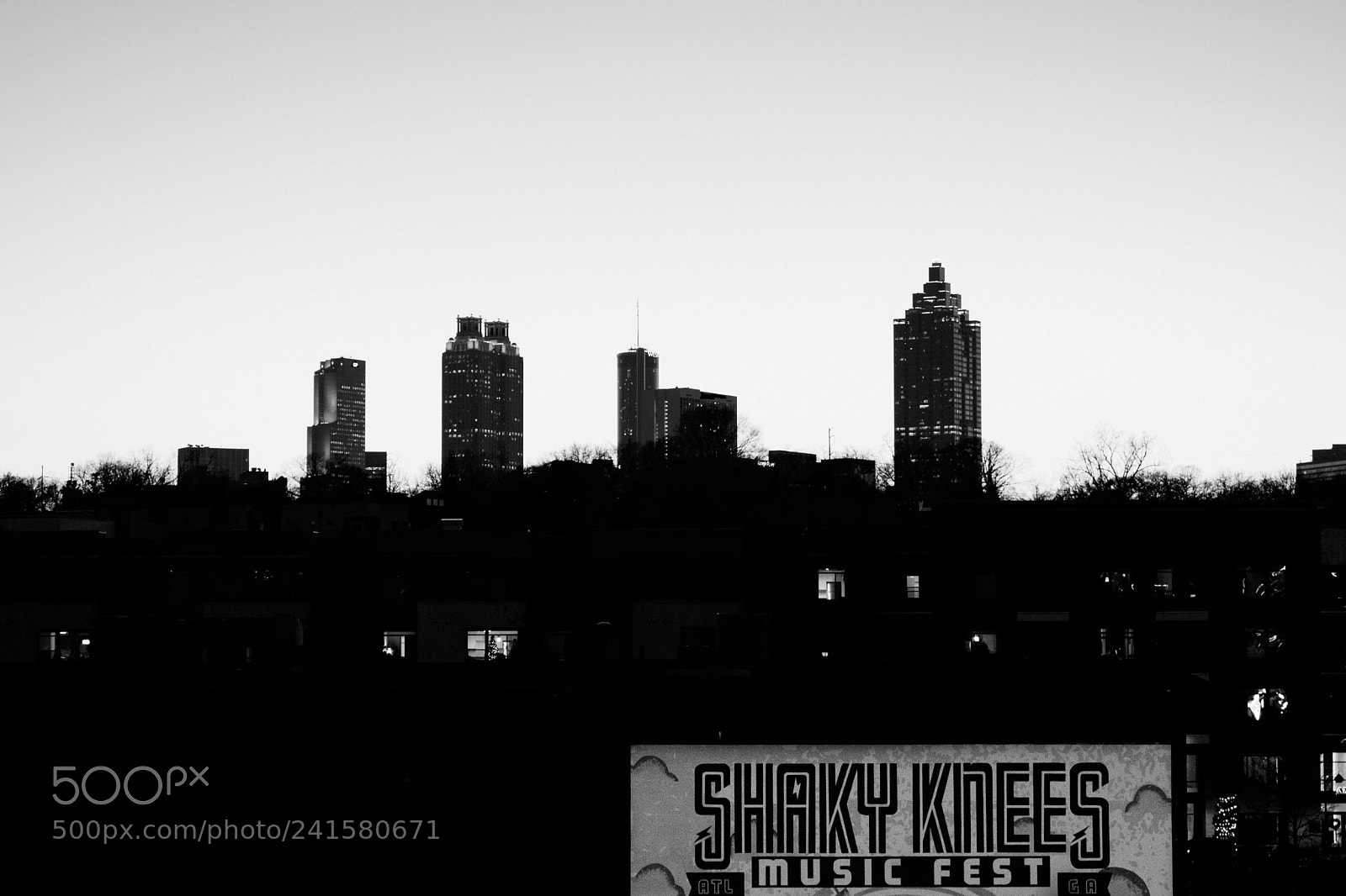 Nikon D3400 sample photo. Downtown atlanta in monochrome photography