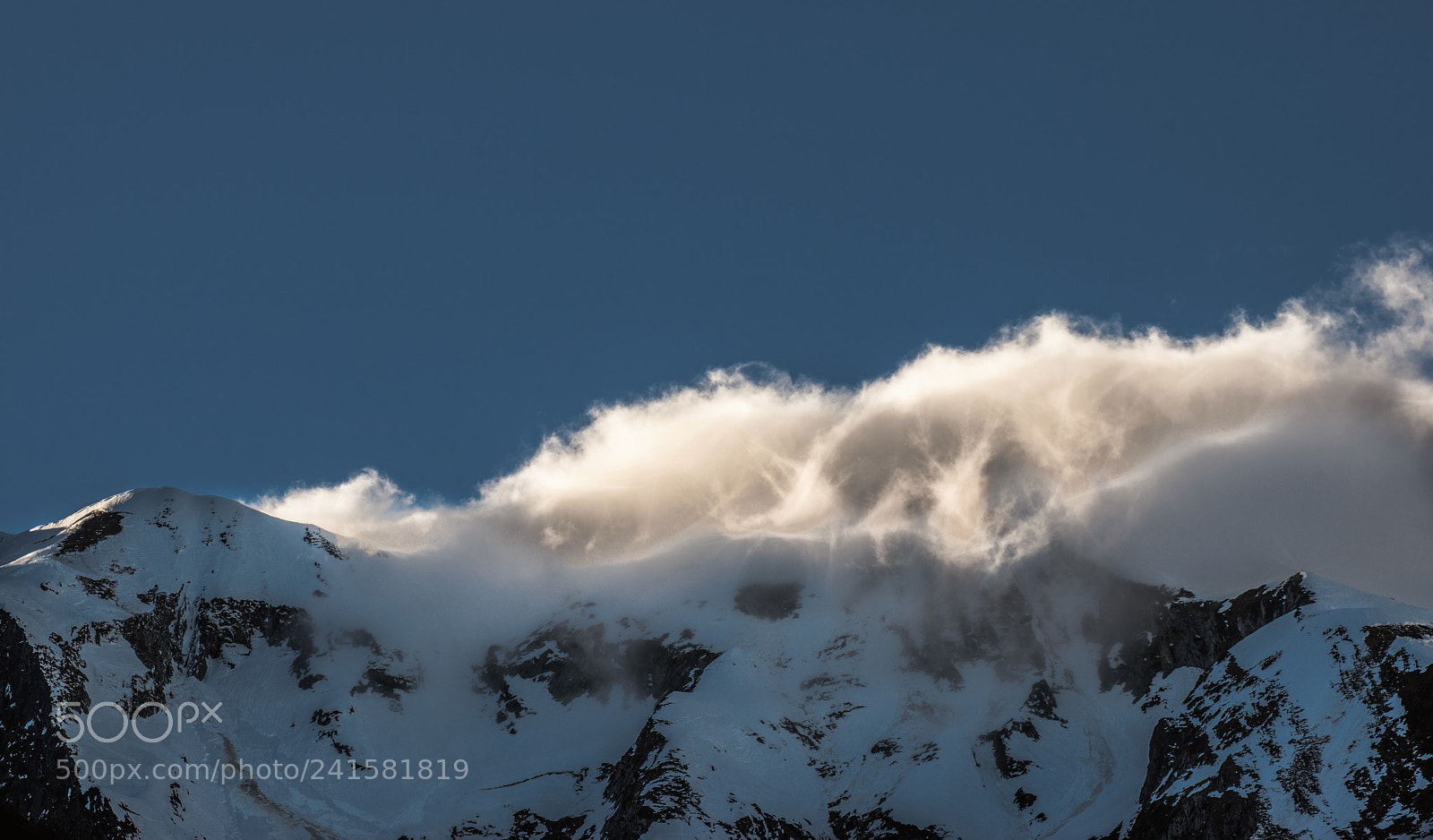 Nikon D5500 sample photo. Clouds on the peaks photography