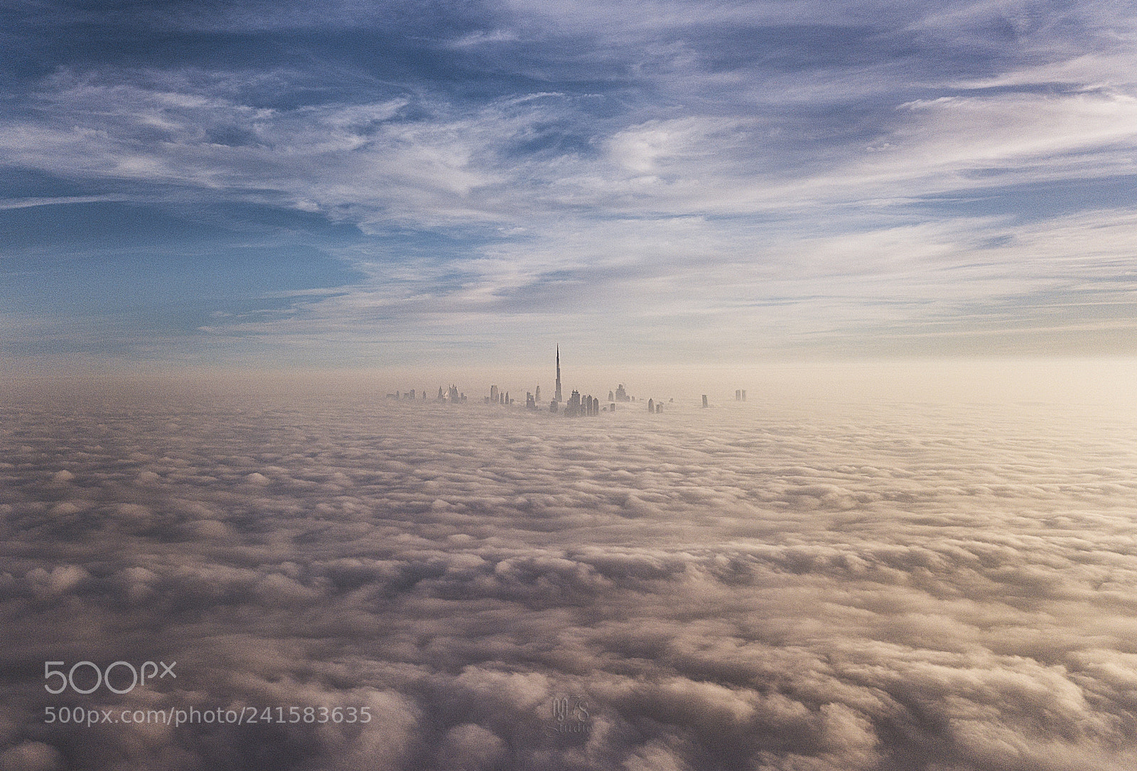 DJI FC220 sample photo. Dubai’s visibility photography