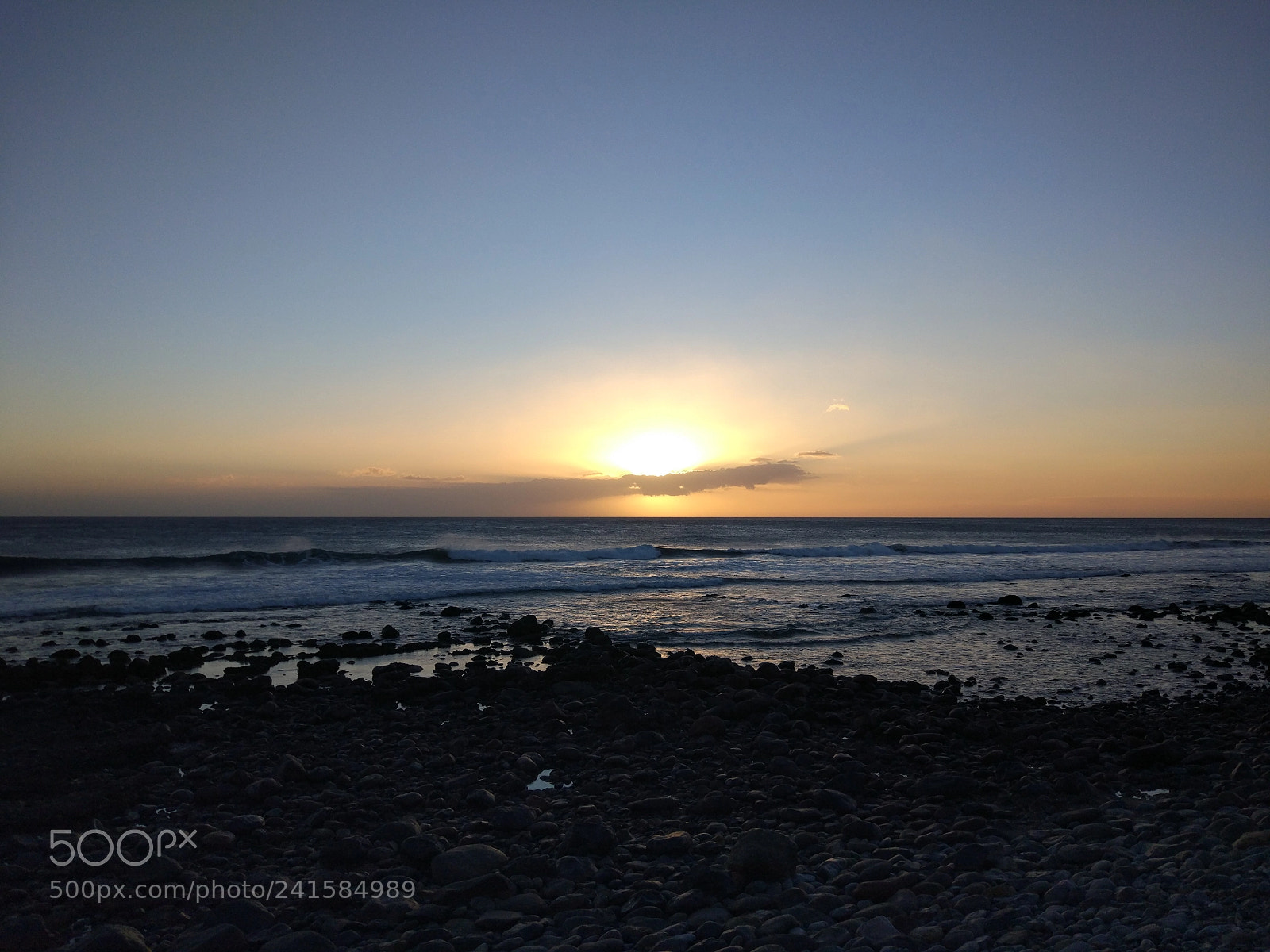 Xiaomi Redmi Note 4 sample photo. Sunset over the waves photography