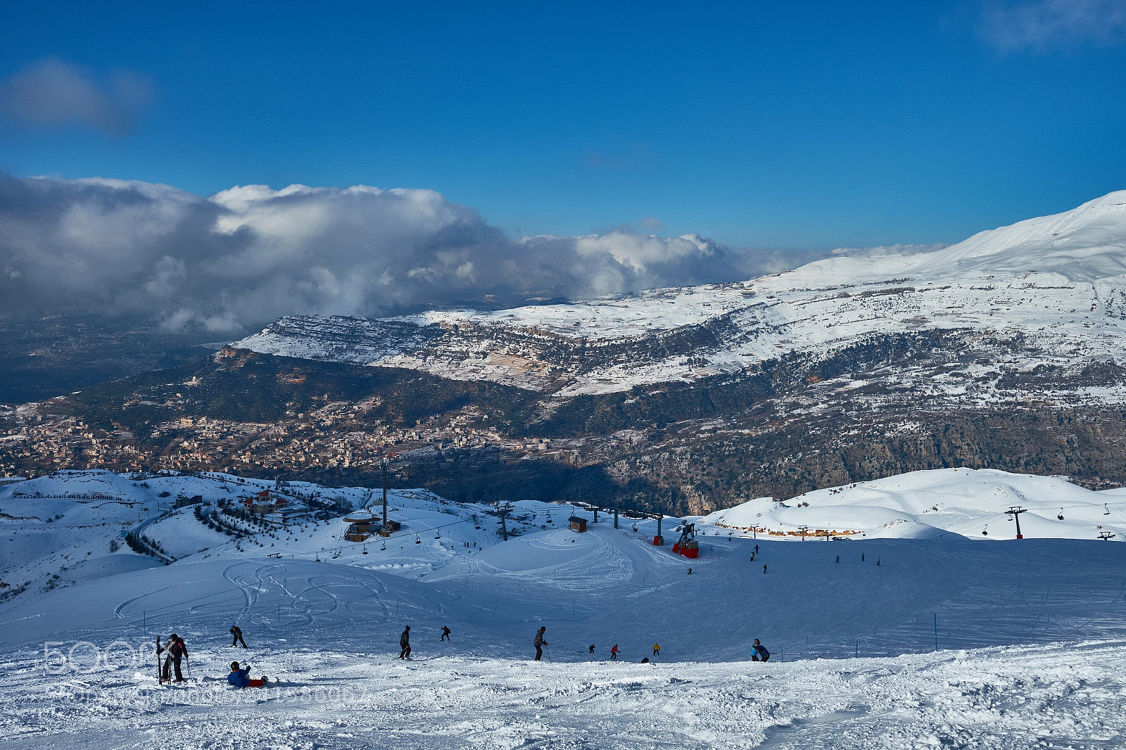 Fujifilm X-T10 sample photo. Skiing in zaarour lebanon photography